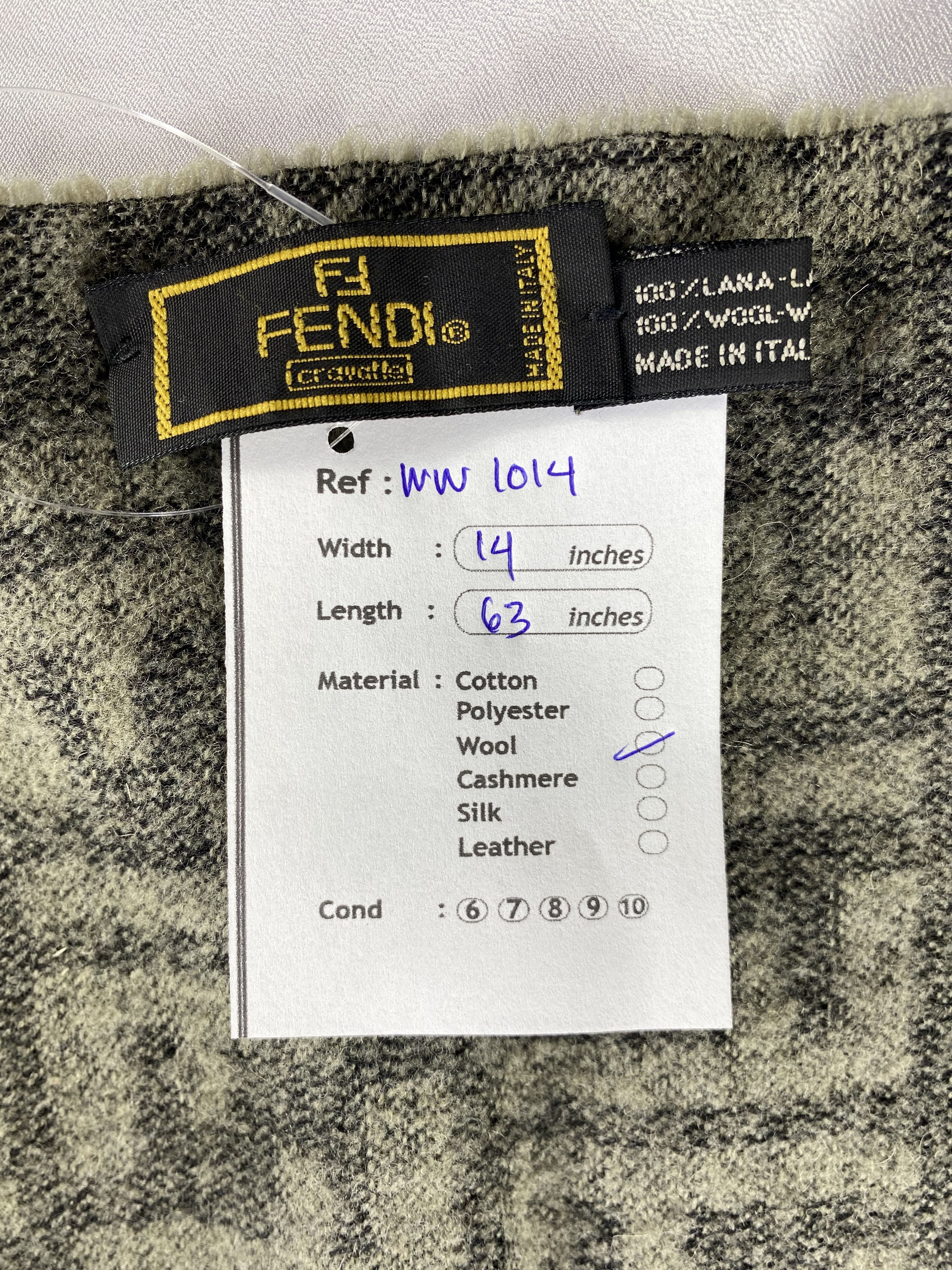 Fendi × Vintage Fendi Scarf / Muffler / Neckwear - WW1014 Size ONE SIZE - 6 Thumbnail
