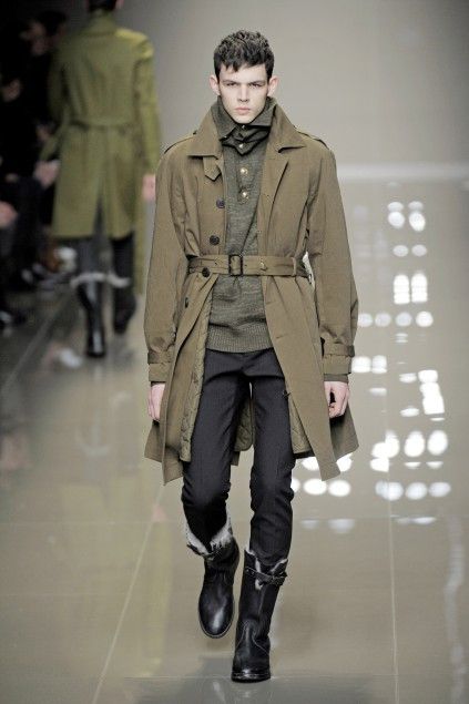 Burberry Prorsum F/W 2010 RUNWAY GOAT FUR SHEARLING LEATHER ARMY BOOTS Size US 10 / EU 43 - 4 Thumbnail