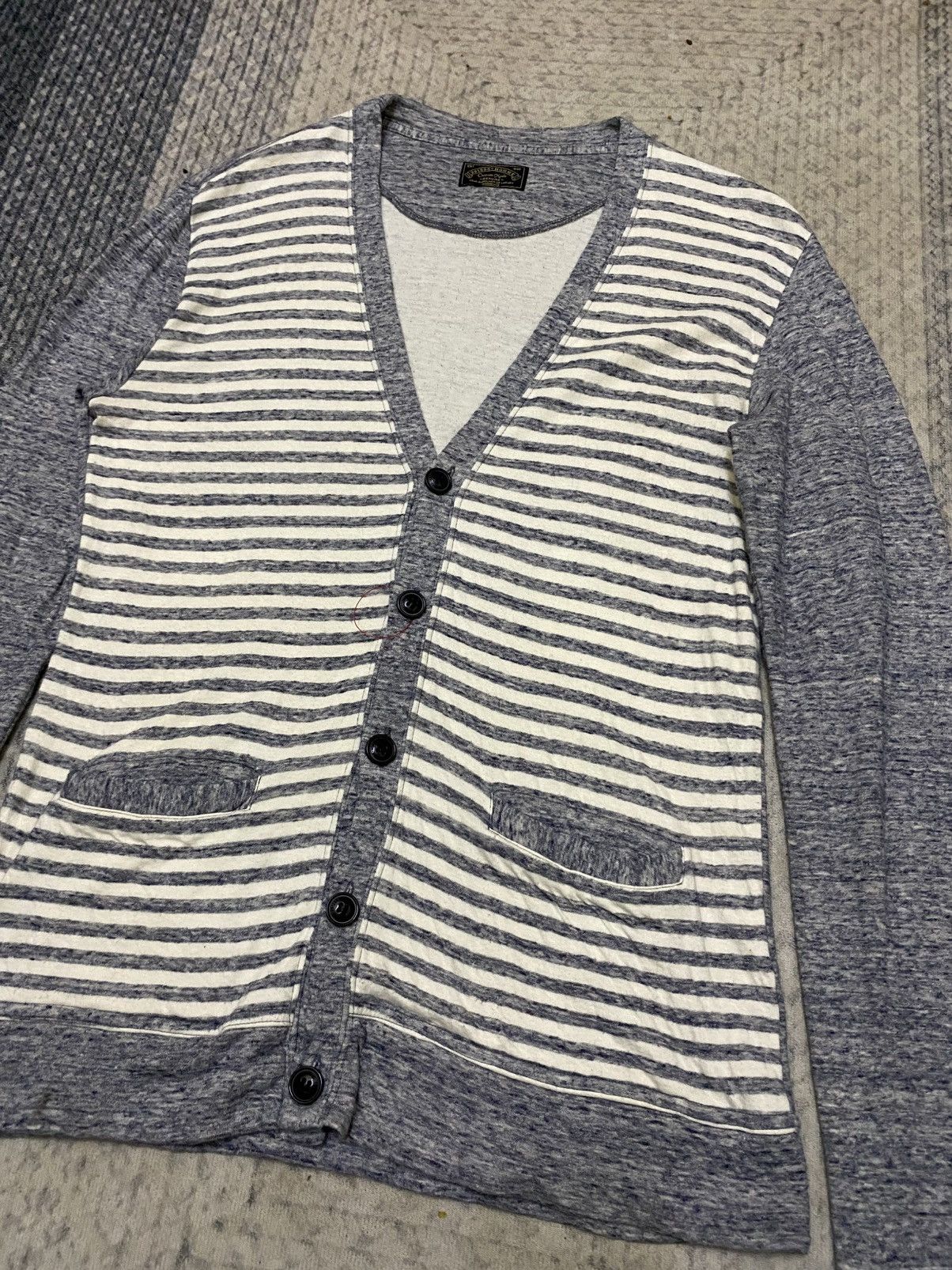 291295=Homme 291295=Homme Custom Made Stripe Cardigan Size US S / EU 44-46 / 1 - 1 Thumbnail