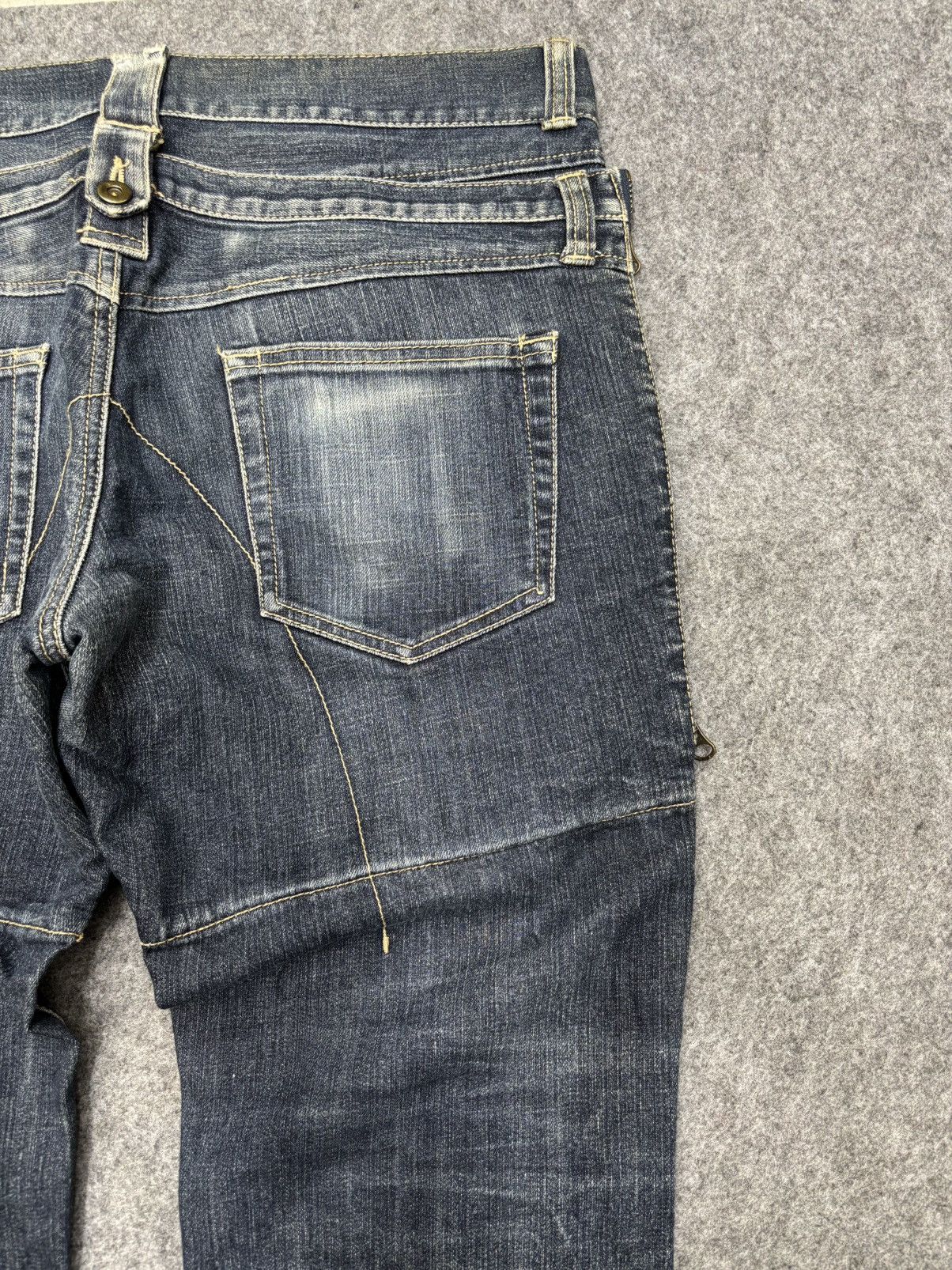 PPFM 💥Archival Style💥PPFM Double Waist Sick Design Jeans F628 Size US 35 - 11 Thumbnail