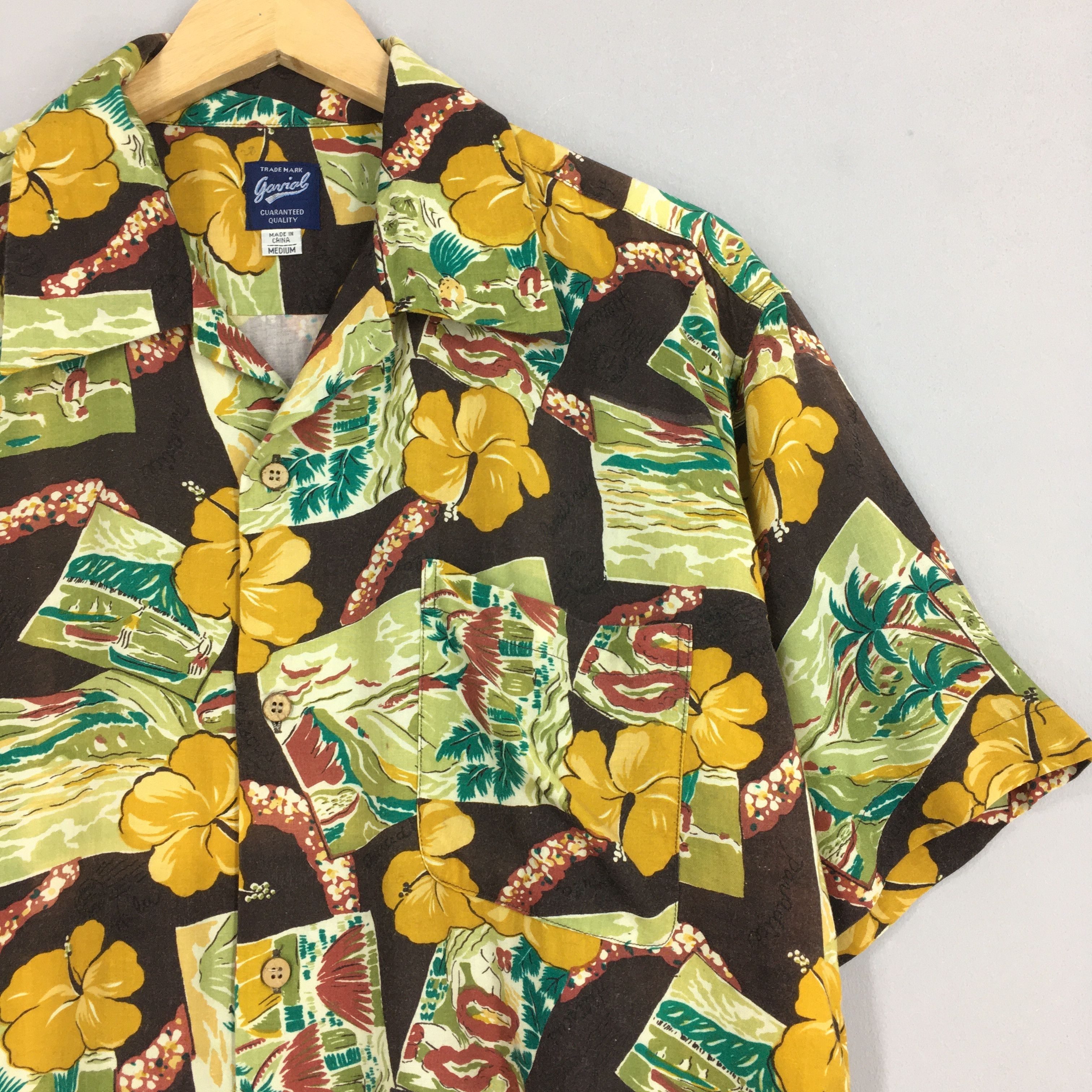 Vintage Vintage 80s Hawaii Aloha Floral Printed Shirt Medium Size US M / EU 48-50 / 2 - 2 Thumbnail