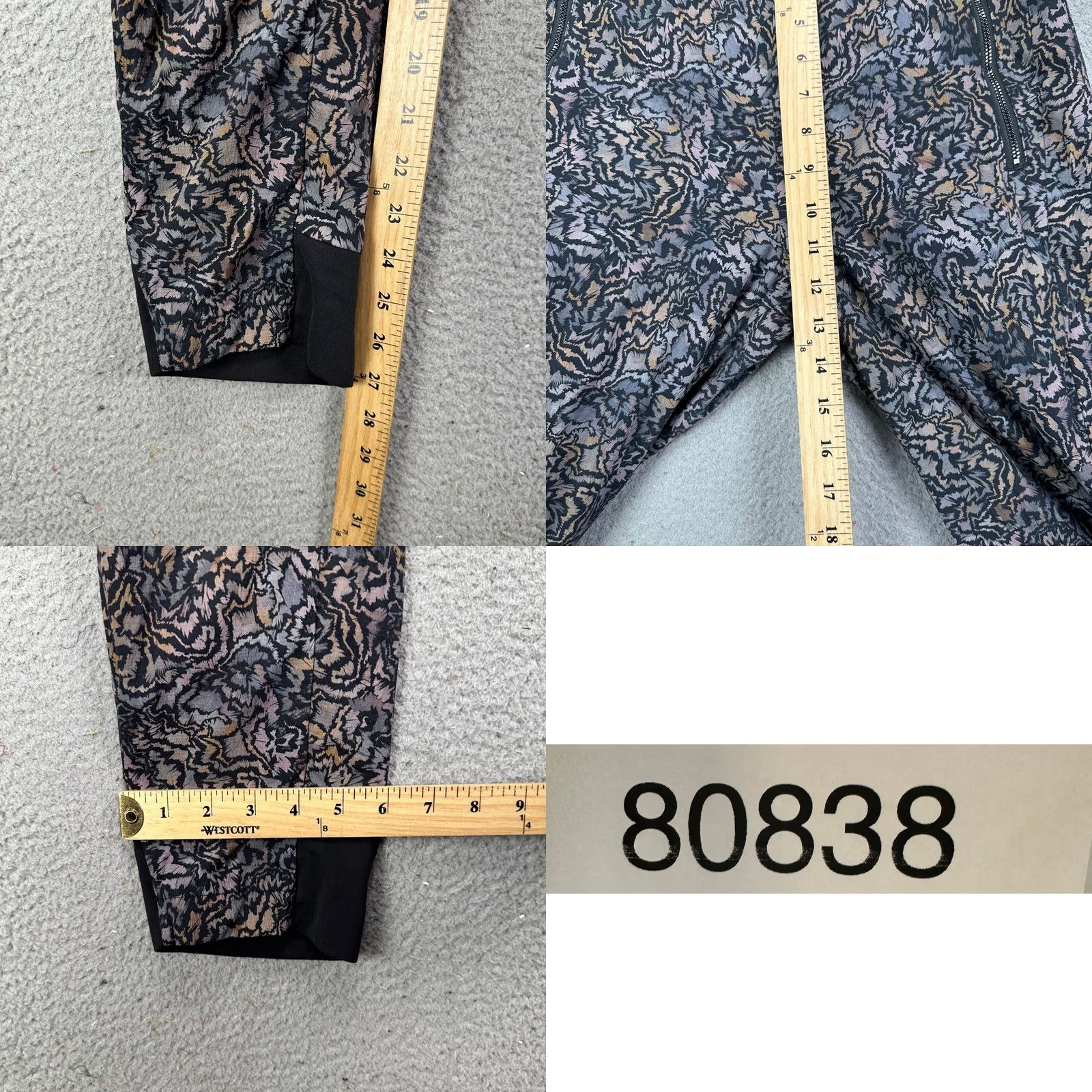 Athleta Athleta Sweatpants Jogger Women 8 Multi Geometric Pull On Performance Flex Size 30" / US 8 / IT 44 - 8 Thumbnail