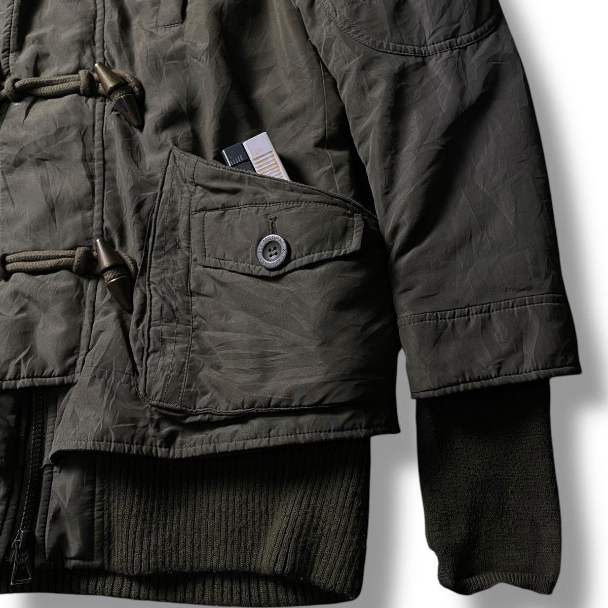 14th Addiction 🇯🇵 SLY CHINESE RACOON DOG FUR DUFFLE JACKET Size US S / EU 44-46 / 1 - 6 Thumbnail
