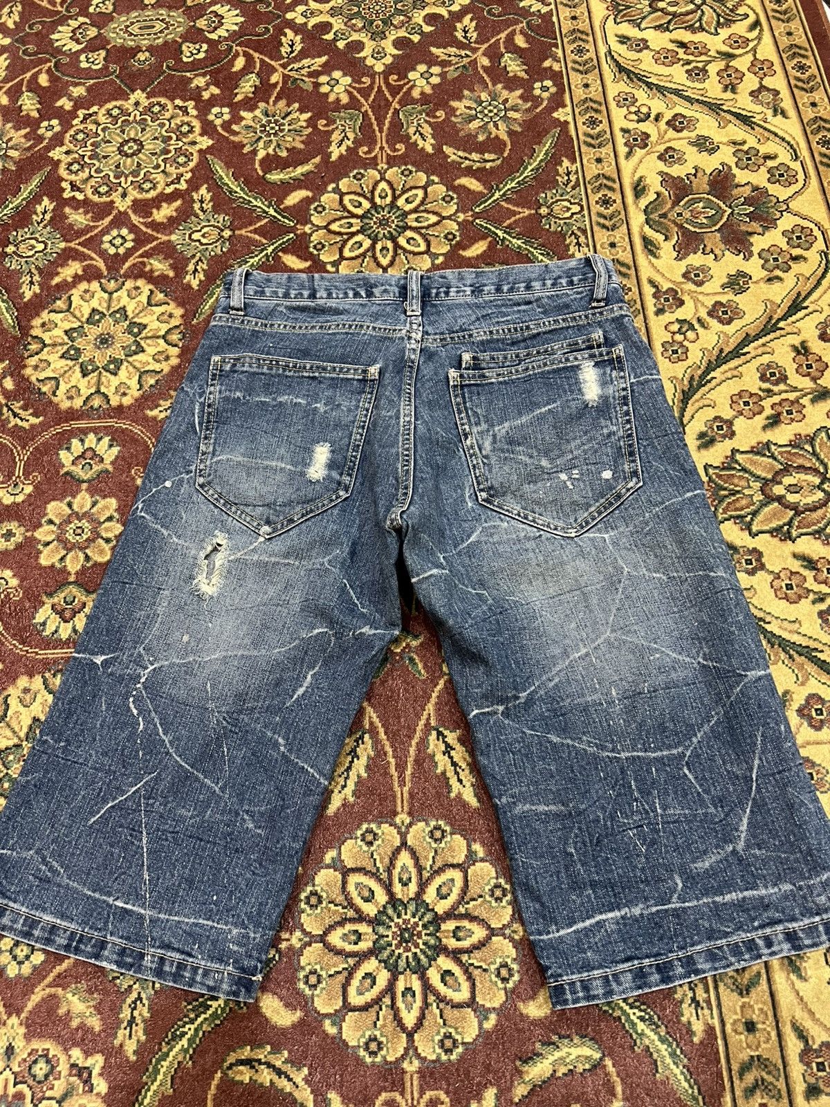 Japanese Brand Nylaus Clothing Distress Short Jean Size US 31 - 2 Thumbnail