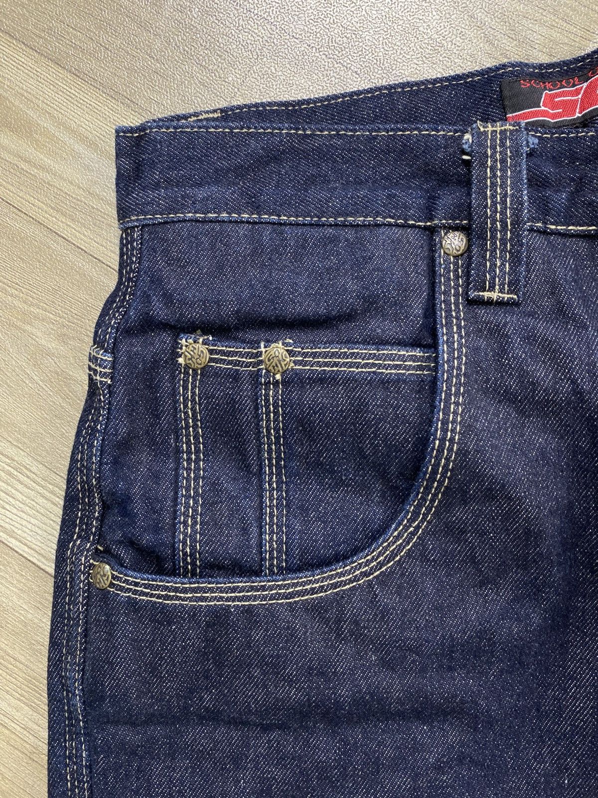 JNCO 2000s JNCO SOHK School of Hard Knocks Baggy Jeans Y2K Size US 30 / EU 46 - 11 Thumbnail