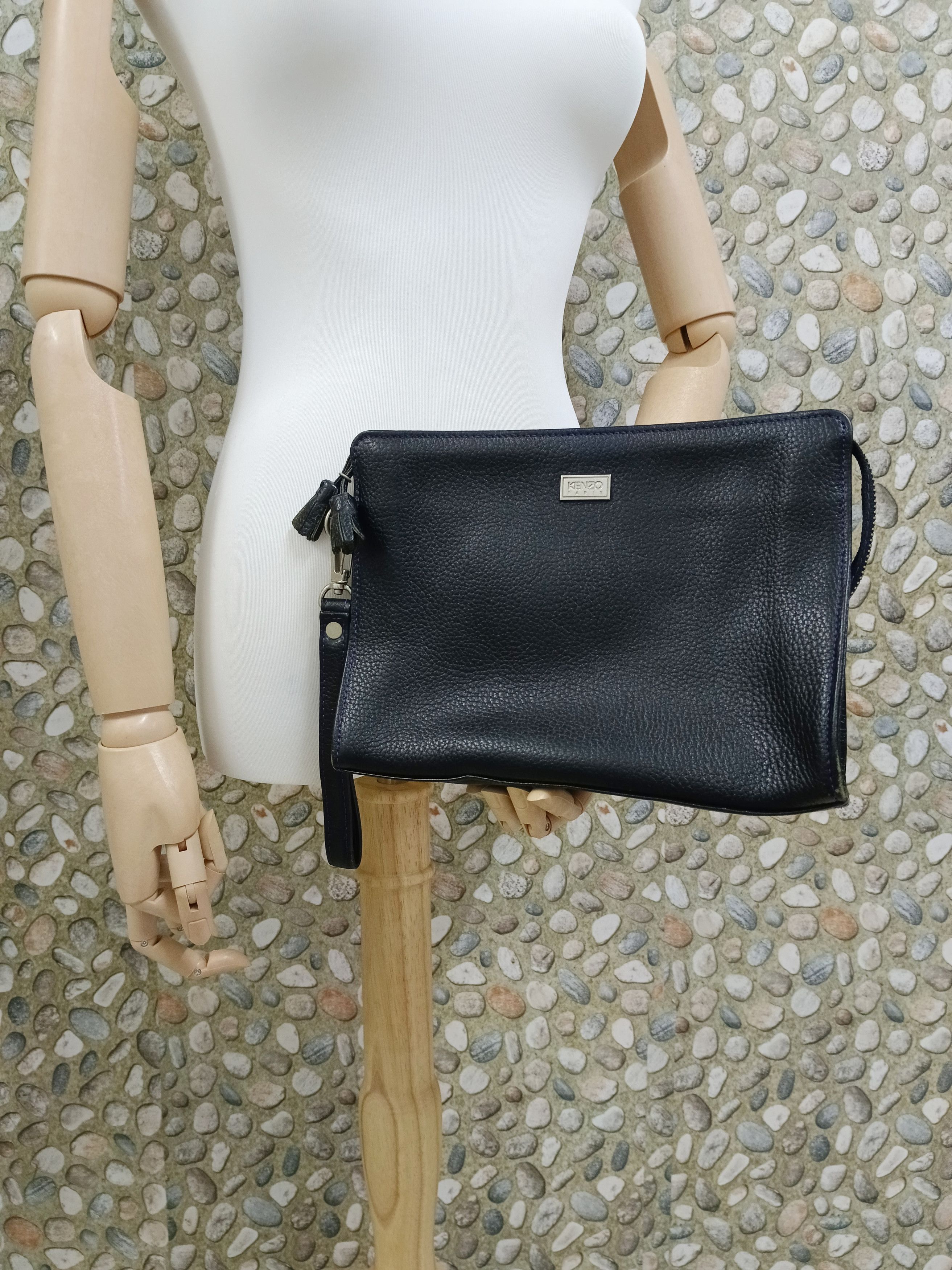 Kenzo KENZO PARIS LEATHER CLUTH BAG Size ONE SIZE - 1 Thumbnail