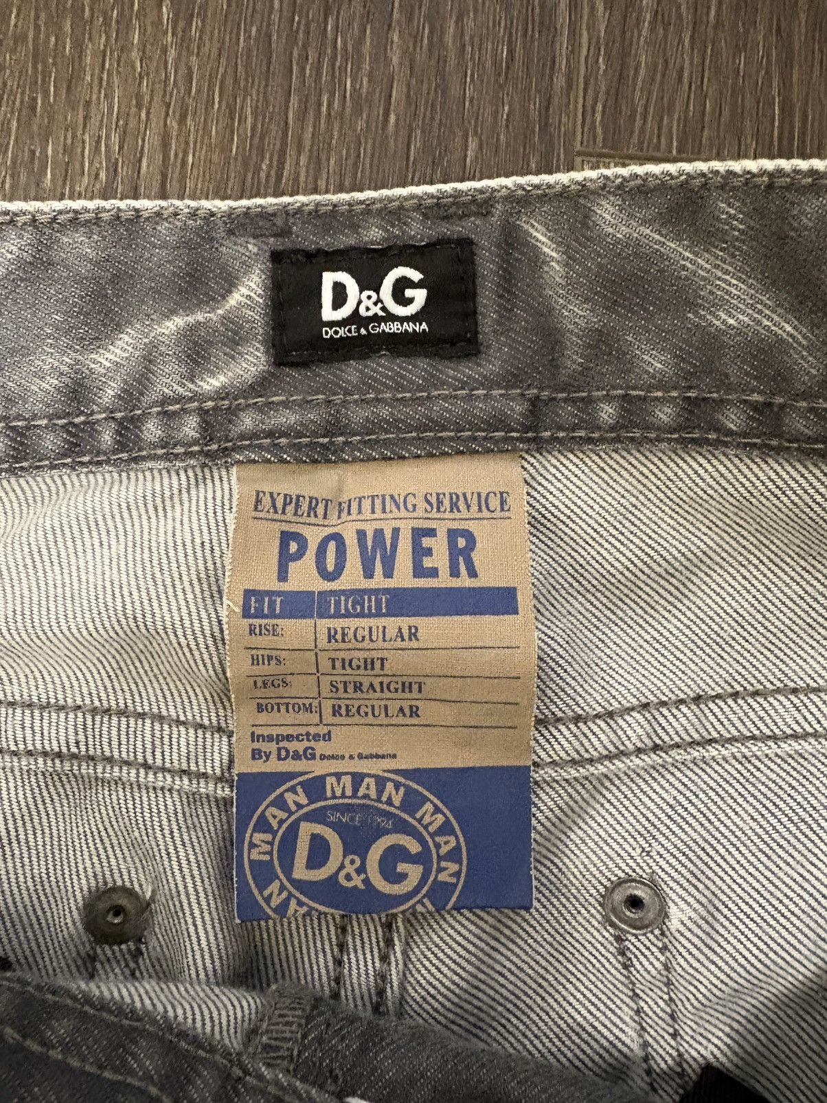 Dolce & Gabbana D&G Grey Distressed Denim Magic Jeans Size US 31 - 4 Thumbnail