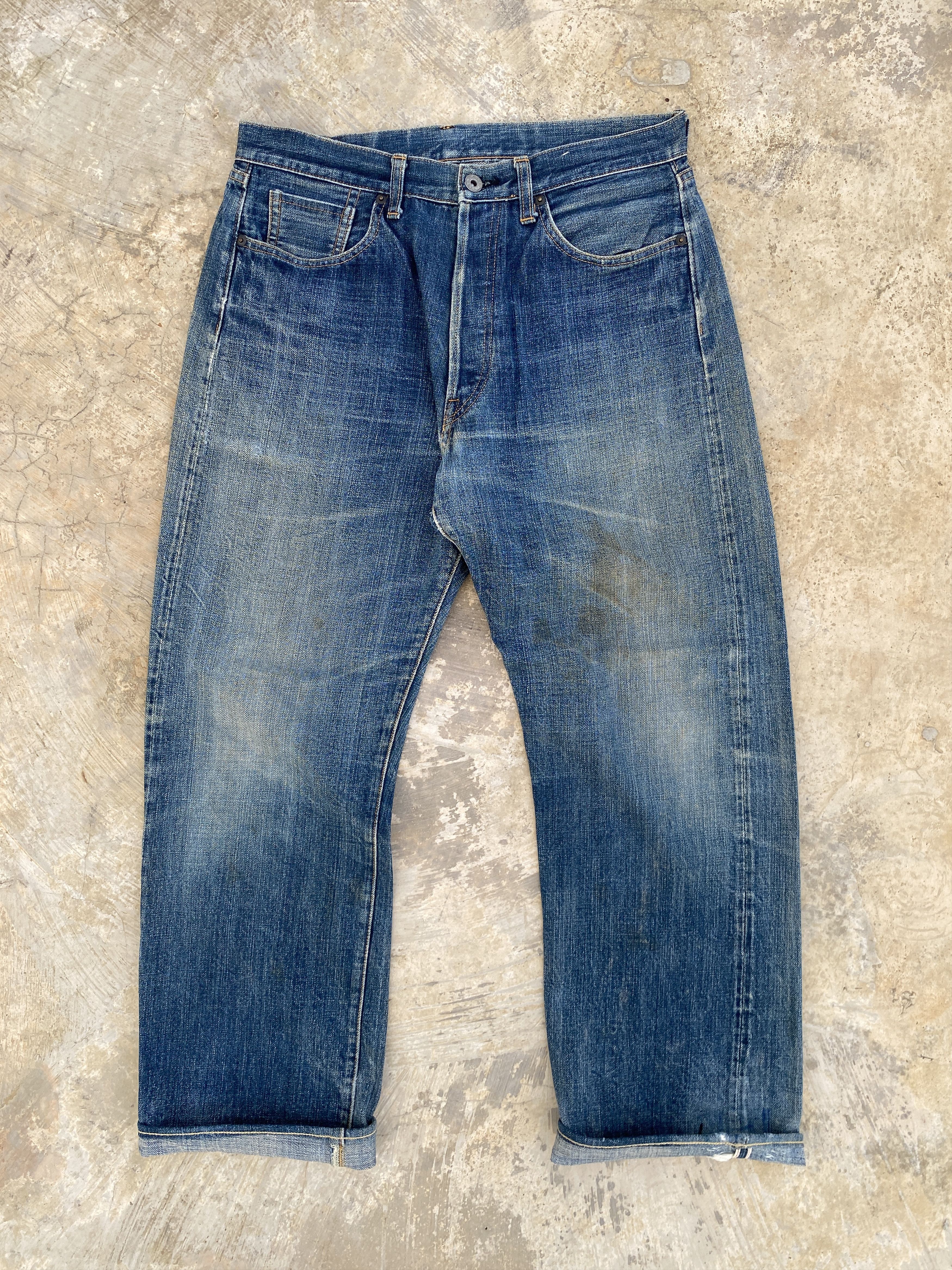 Japanese Brand 40s WW2 Replica Selvedge Jeans Size US 31 - 1 Thumbnail