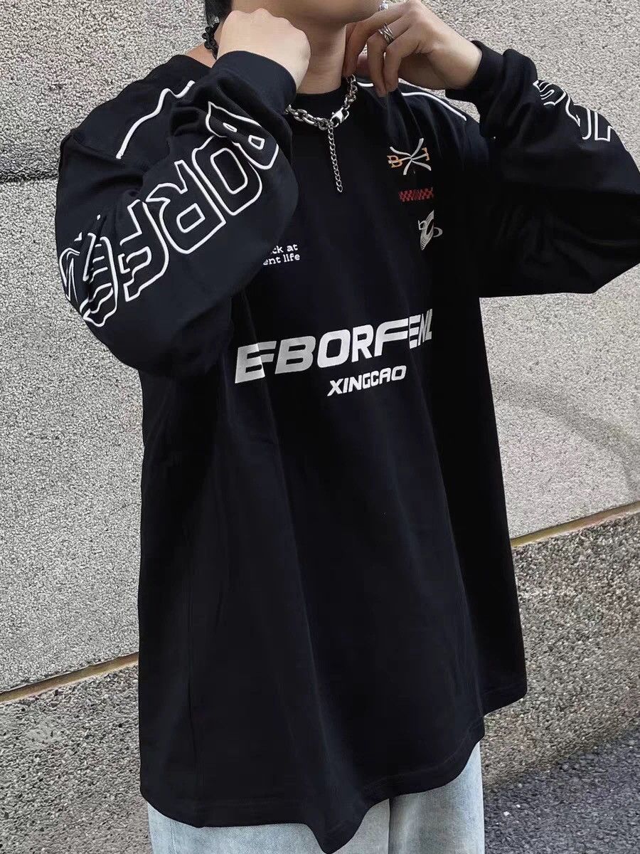 Japanese Brand × Vintage Retro punk f1 racing style long sleeve shirt Size US XXL / EU 58 / 5 - 3 Thumbnail