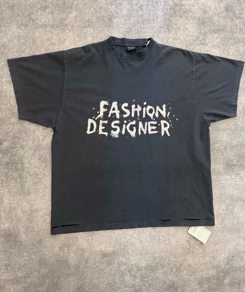 Balenciaga Balenciaga Letter Printed Short Sleeve Size US M / EU 48-50 / 2 - 1 Thumbnail