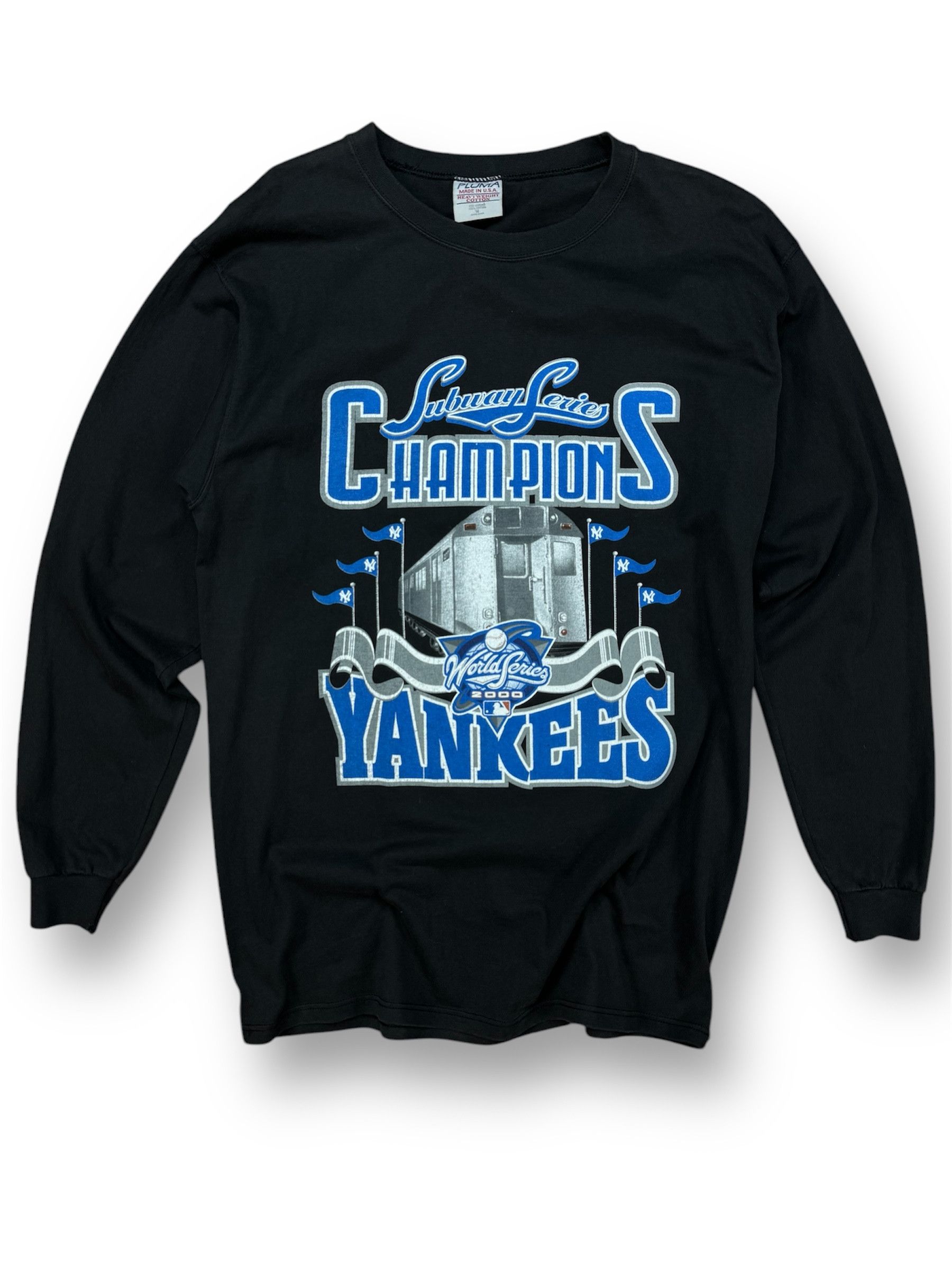 MLB × New York Yankees × Vintage Vintage 2000 Subway Series Champions long sleeve tee Size US M / EU 48-50 / 2 - 1 Thumbnail