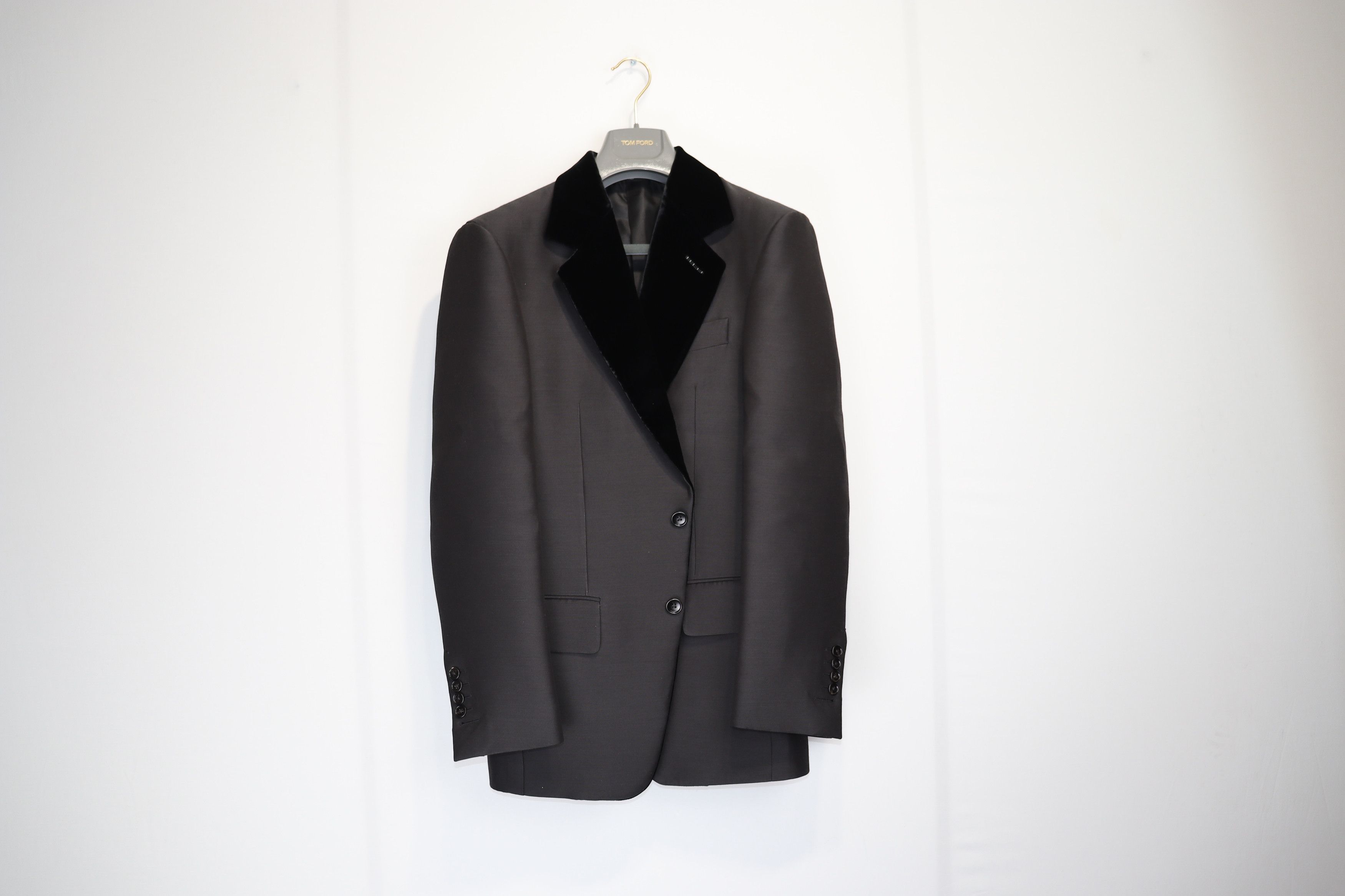 Tom Ford o1rshd1 Velvet Lapel Evening Suit in Black Size US S / EU 44-46 / 1 - 3 Thumbnail