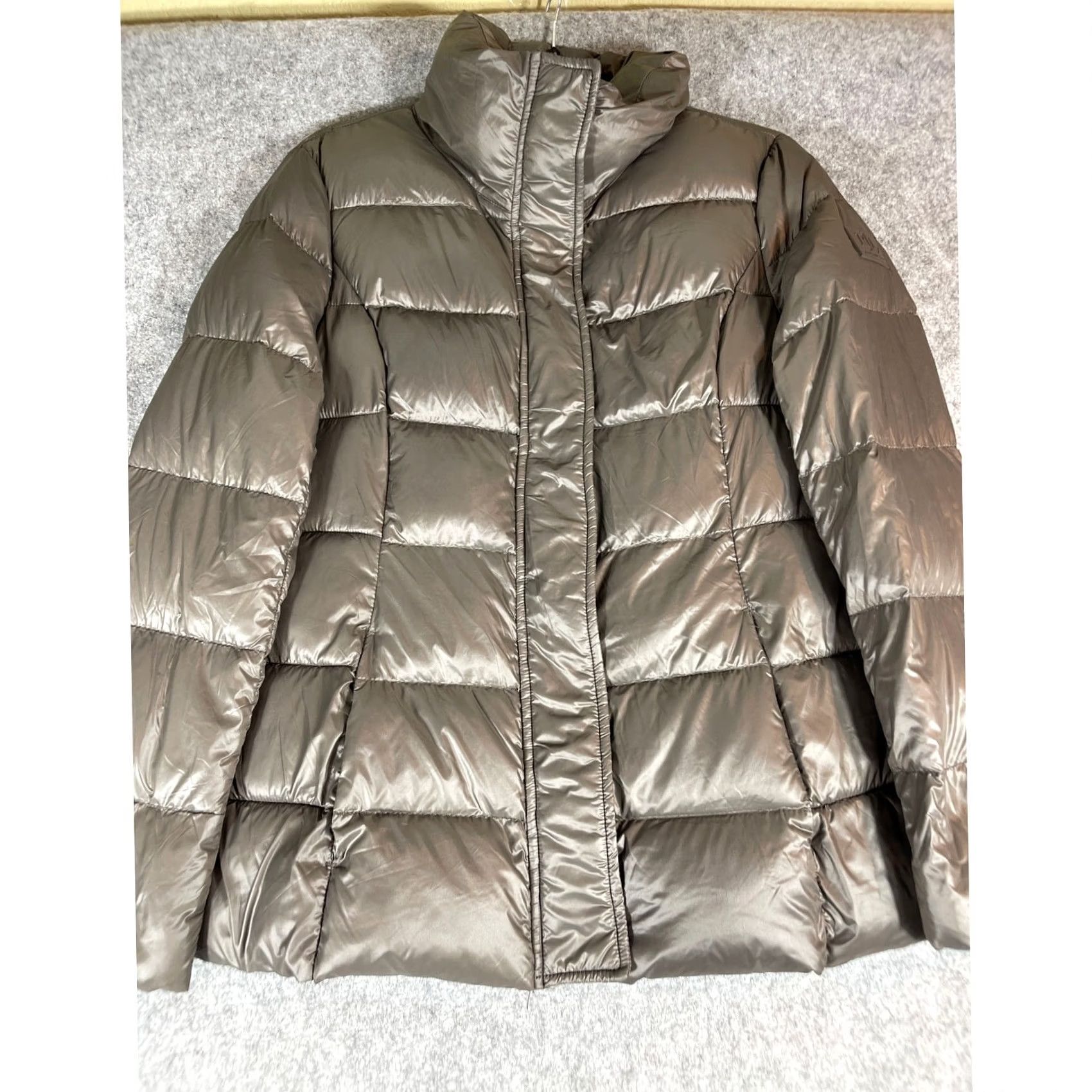 Ralph Lauren VINTAGE Lauren Ralph Lauren Puffer Jacket Mens S Gray Snap Zip Up Insulated Y2K Size US S / EU 44-46 / 1 - 2 Thumbnail