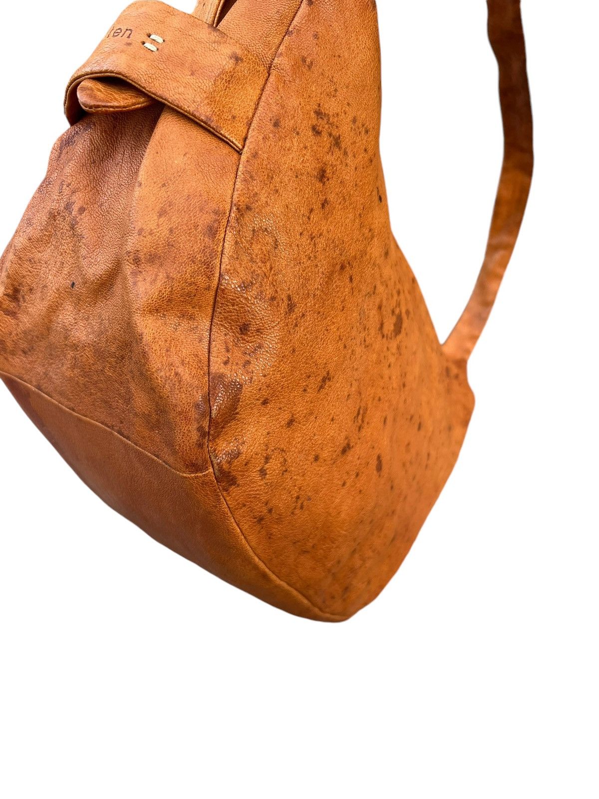 Leather Genten Japan Fade Patina Leather Bag Banana Size ONE SIZE - 12 Thumbnail