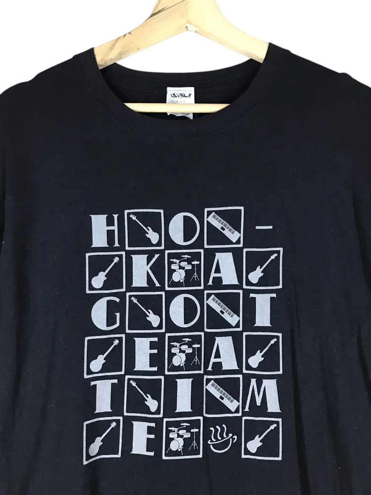 Band Tees Ho-kago Tea Time from Anime K-On Band Tshirts Size US L / EU 52-54 / 3 - 3 Thumbnail