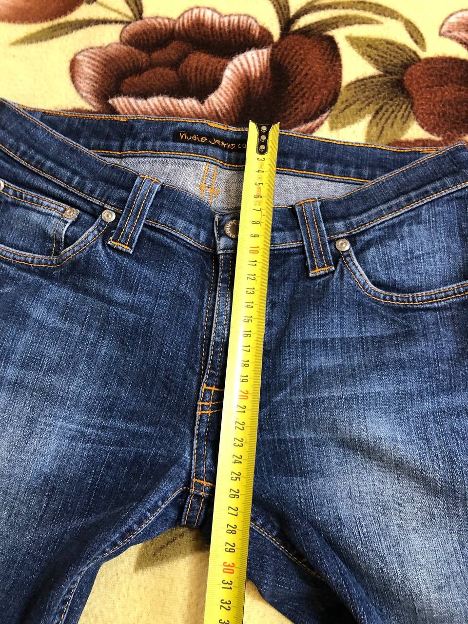 Nudie Jeans Nudie Jeans Co Grim Tim Men's Slim Fit Blue Denim Jeans Size US 28 / EU 44 - 12 Thumbnail