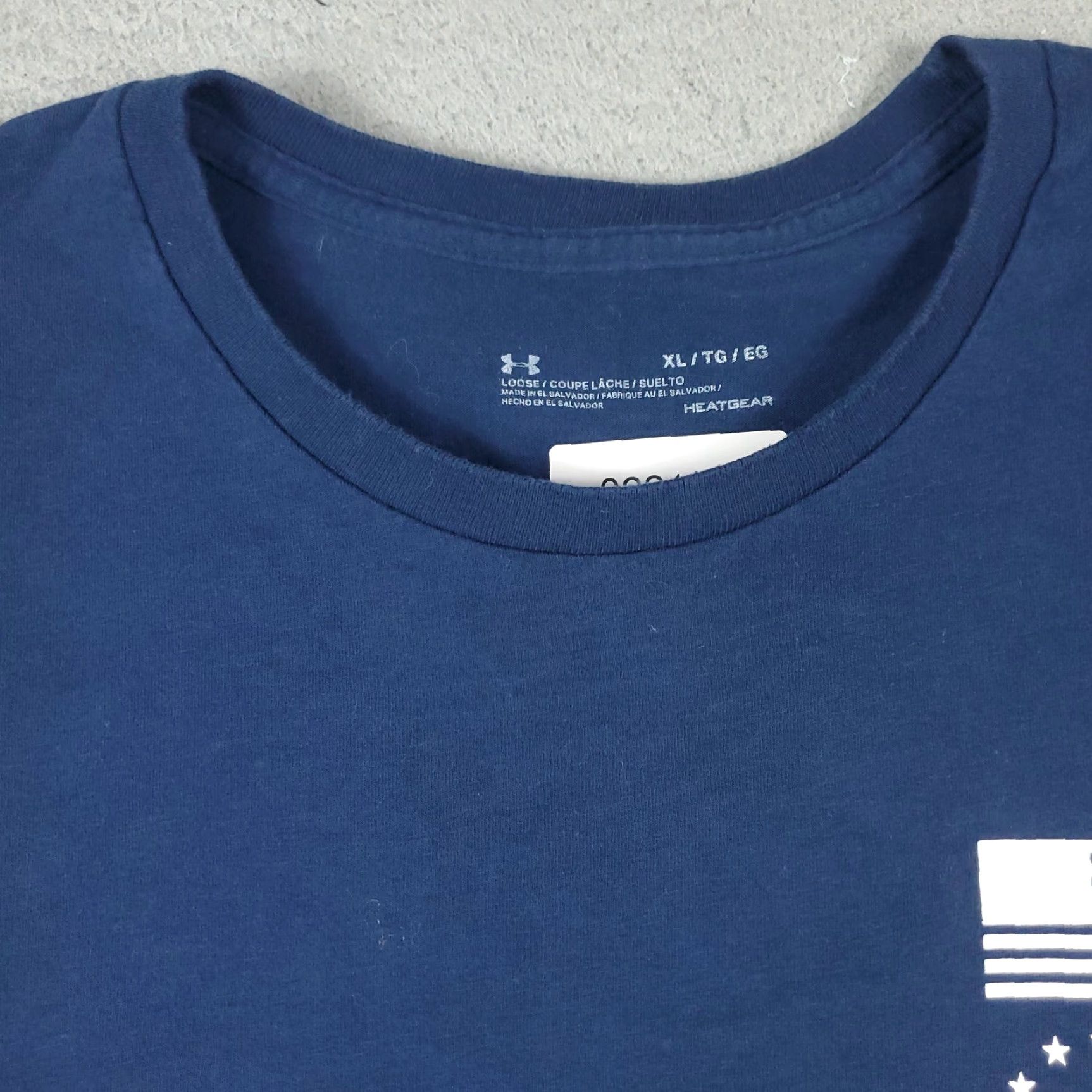 Under Armour Under Armour T-Shirt Mens XL Blue HeatGear Short Sleeve Crew Neck Logo Cotton Blend - USA Sports Classic 80s 90s Debut Mens Size US XL / EU 56 / 4 - 3 Thumbnail
