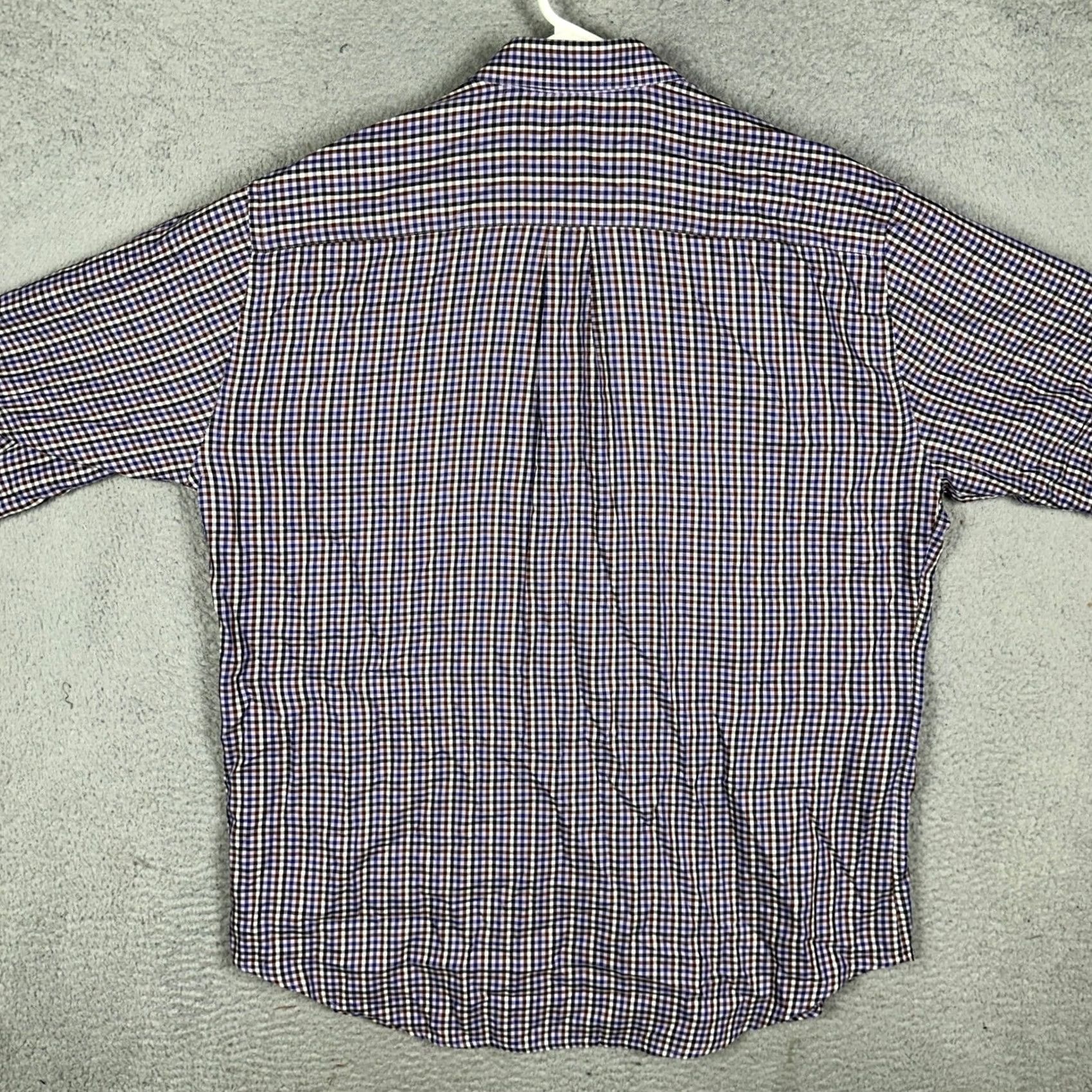 Peter Millar Peter Millar Shirt Mens XL Purple Brown Button Down Gingham Check Long Sleeve Shirt Size US XL / EU 56 / 4 - 2 Thumbnail