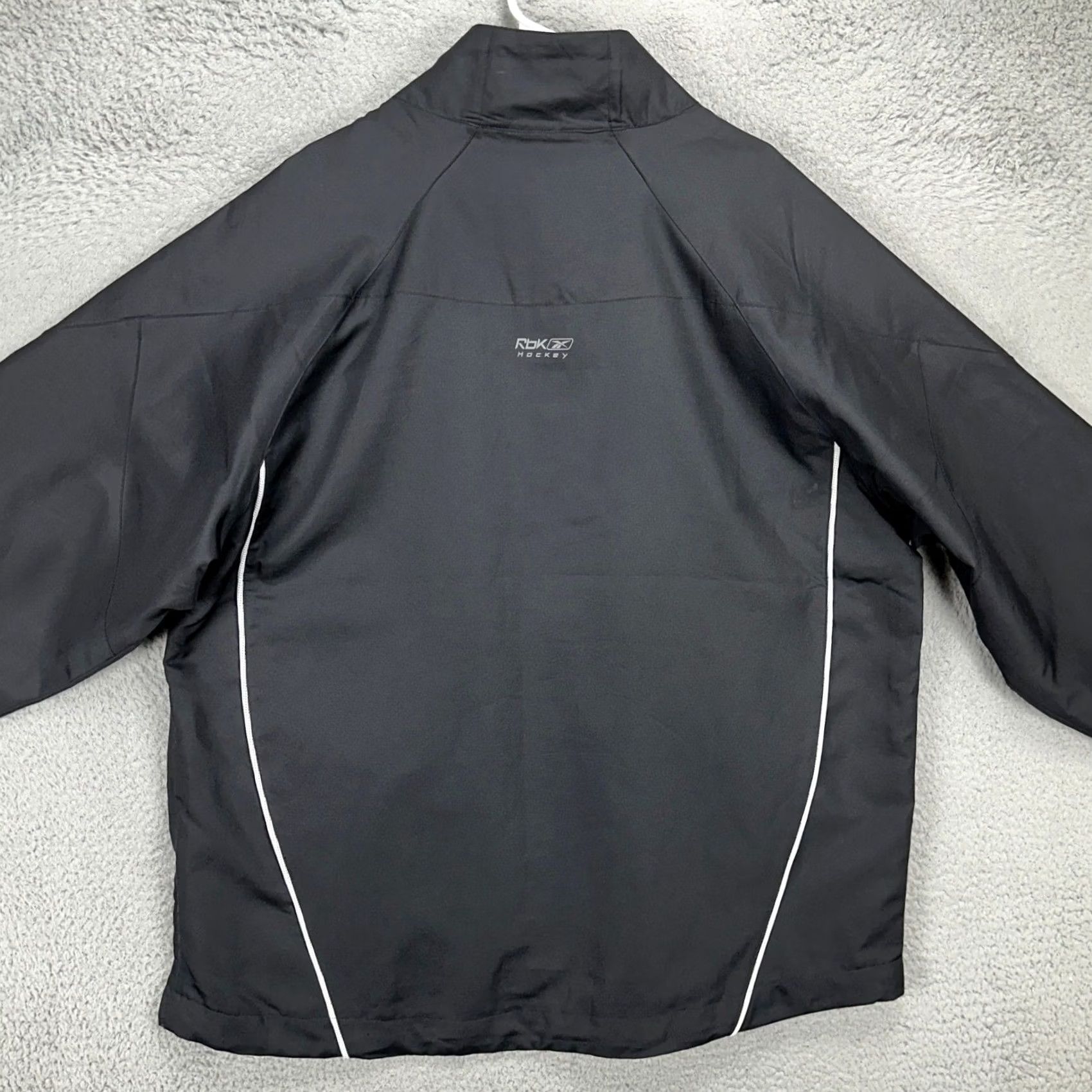 Reebok VINTAGE Reebok Hockey Mens AHL All Star Game Jacket XL Black Quarter Zip Pockets Logo Size US XL / EU 56 / 4 - 3 Thumbnail