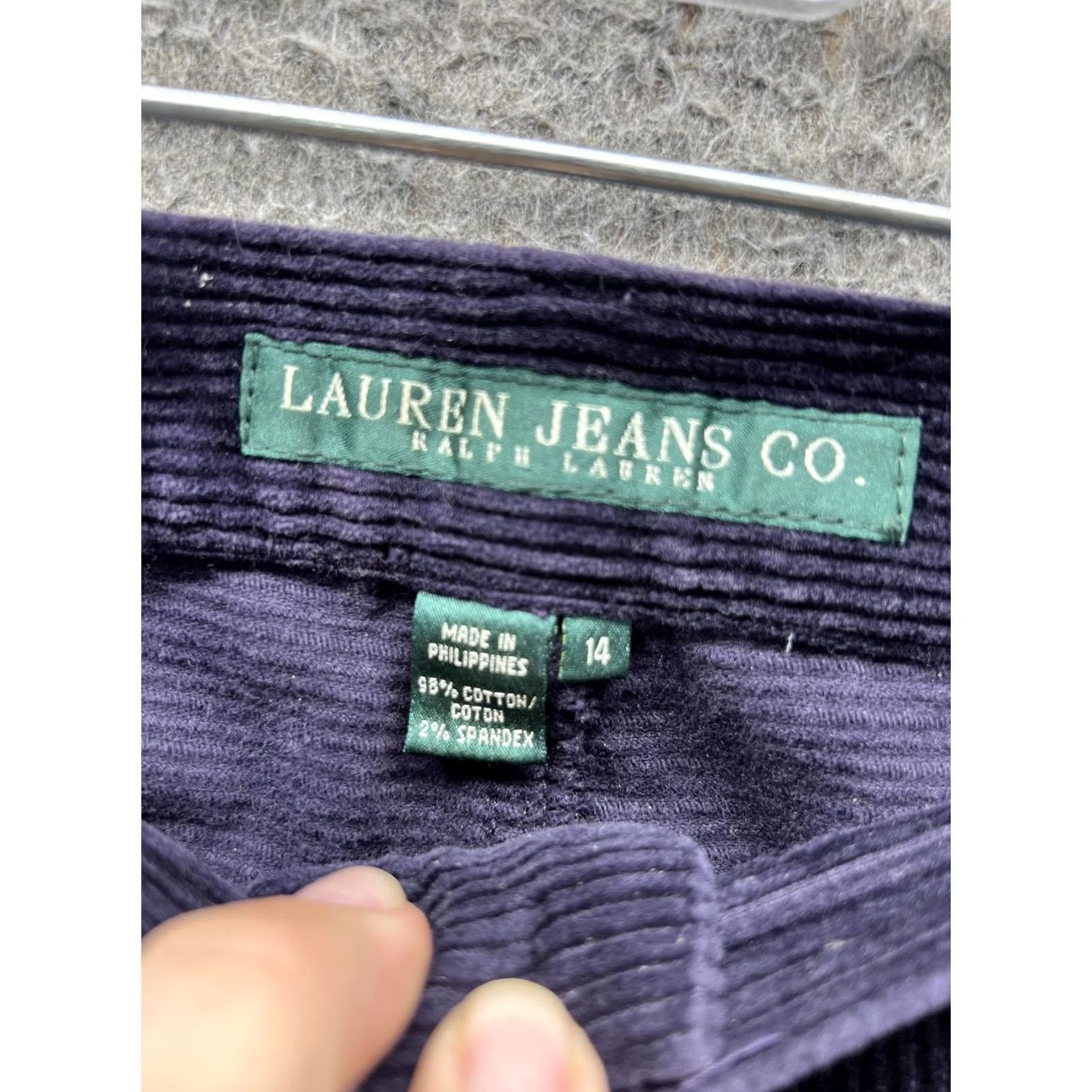 Ralph Lauren Lauren Ralph Lauren Pants Womens 14 Purple Corduroy Straight Khakis Regular Fall Casual Workwear Mens? Womens Size 36" / US 14 / IT 50 - 4 Thumbnail
