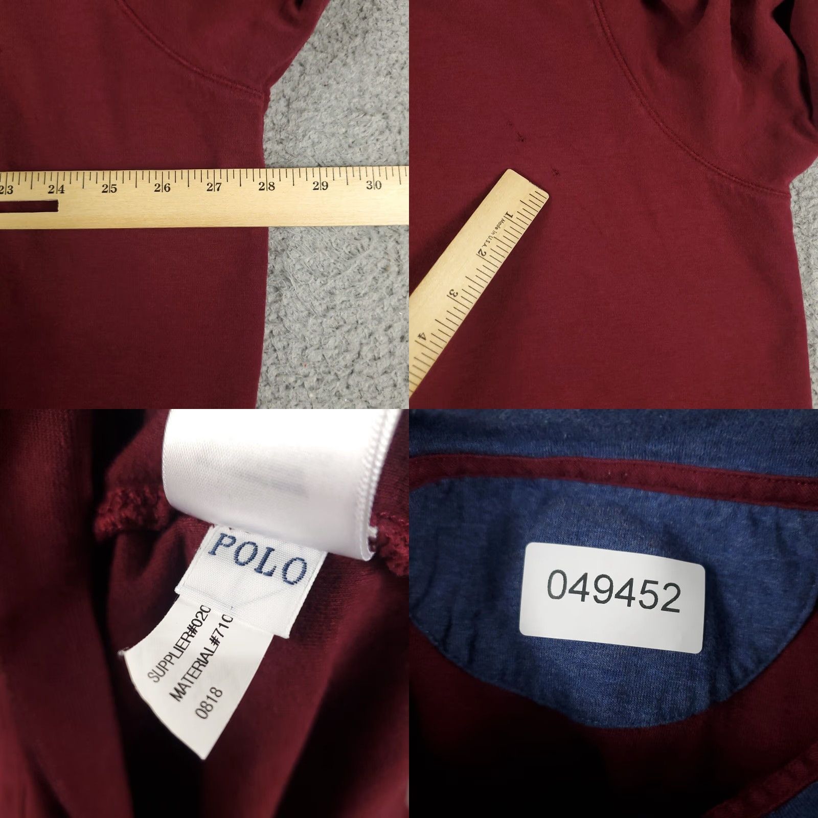 Ralph Lauren VINTAGE Ralph Lauren Sweater Men Size 2XL Pullover Long Sleeve Red Logo 1/4 Zip Classic Size US XXL / EU 58 / 5 - 8 Thumbnail