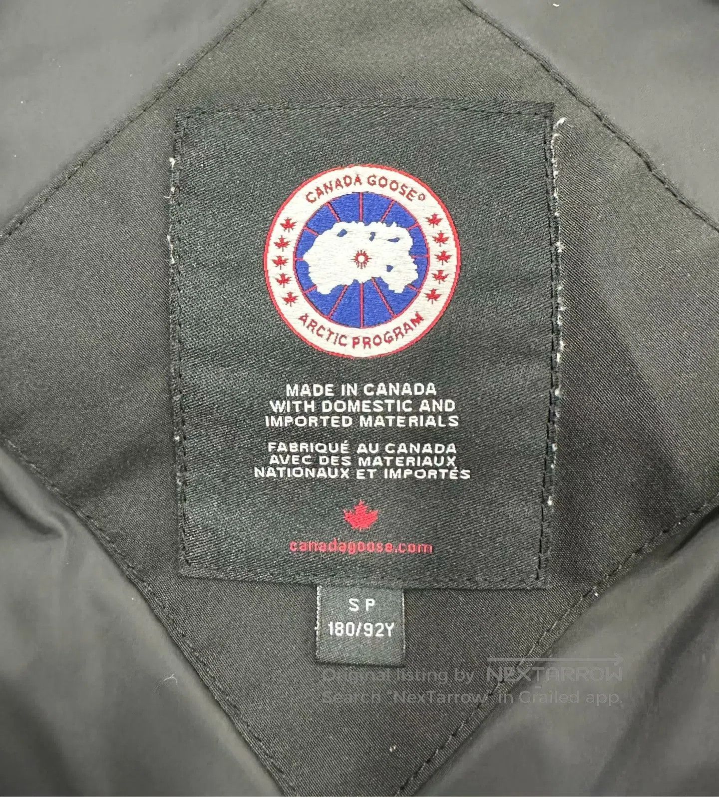 Canada Goose Canada Goose Black down jacket with a logo on the chest| Size US S / EU 44-46 / 1 - 3 Thumbnail