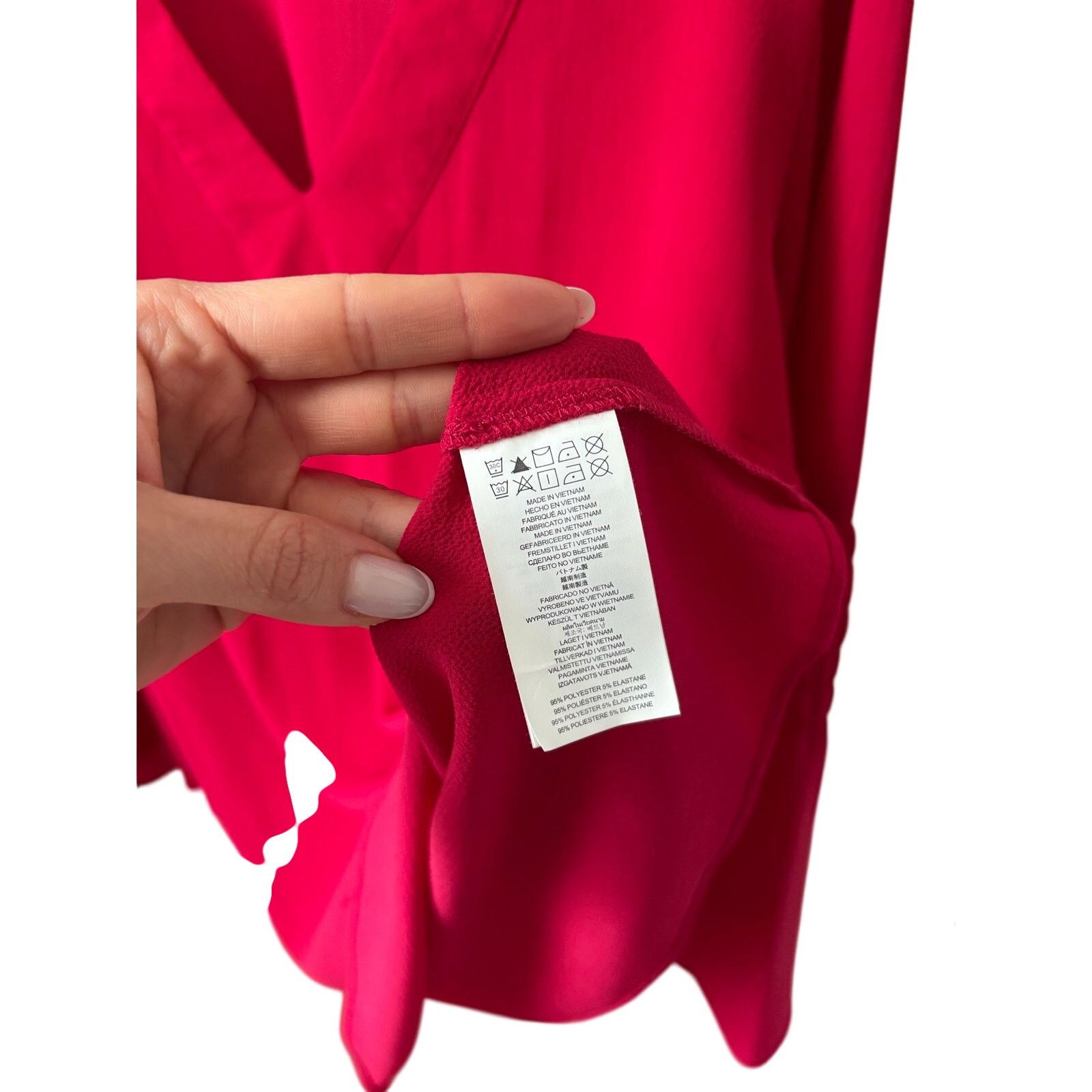 Michael Kors Michael Kors Red V-Neck Blouse Womens Large Long Sleeve Size L / US 10 / IT 46 - 8 Thumbnail