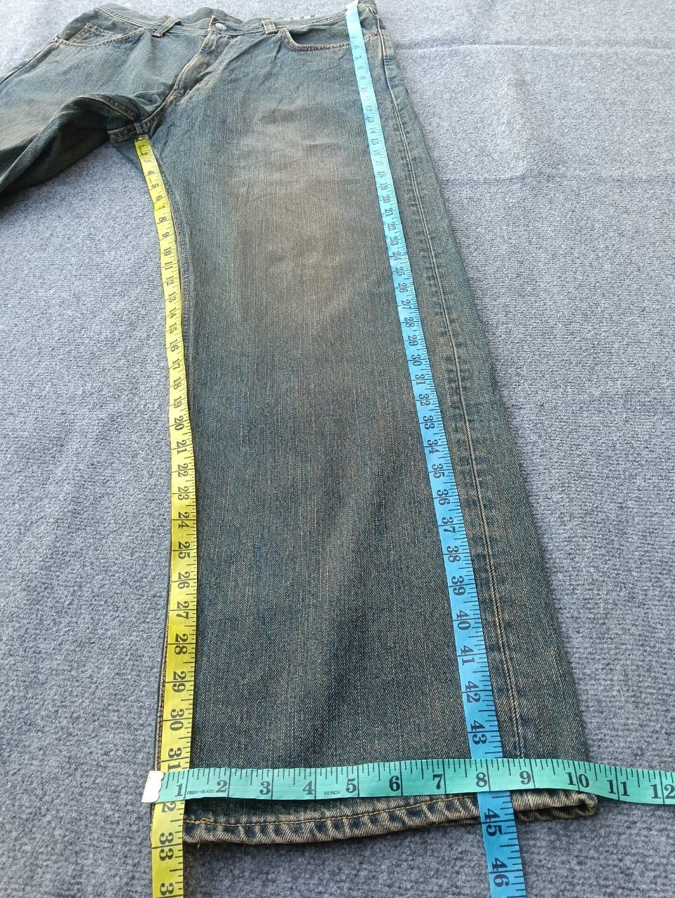 Edwin Extra baggy EDWIN XU 445 Rusty Denim Jeans (W36 L32) Size US 36 / EU 52 - 6 Thumbnail