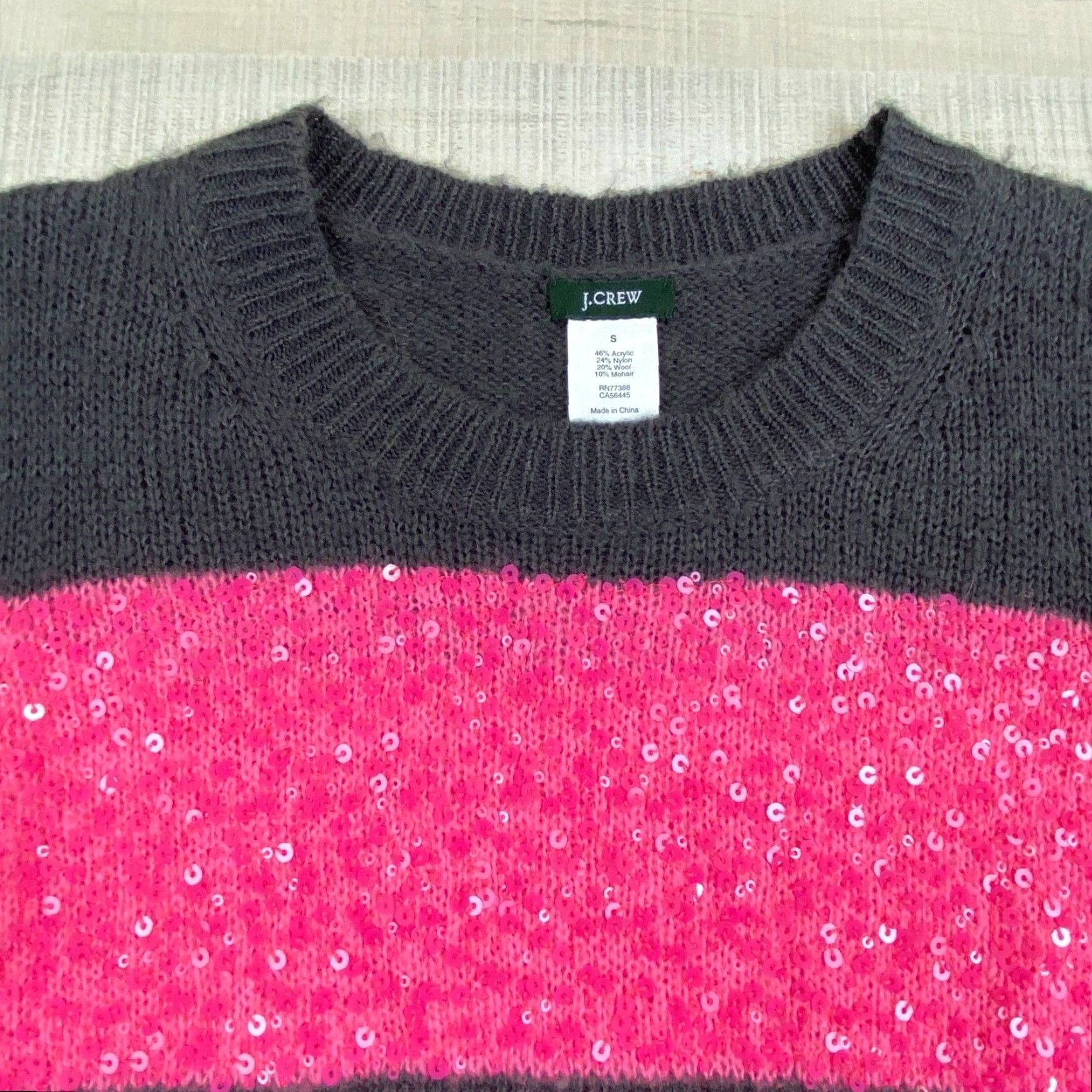 J.Crew J.Crew Women's Striped Sequin Sweater Small Multicolor Size S / US 4 / IT 40 - 3 Thumbnail