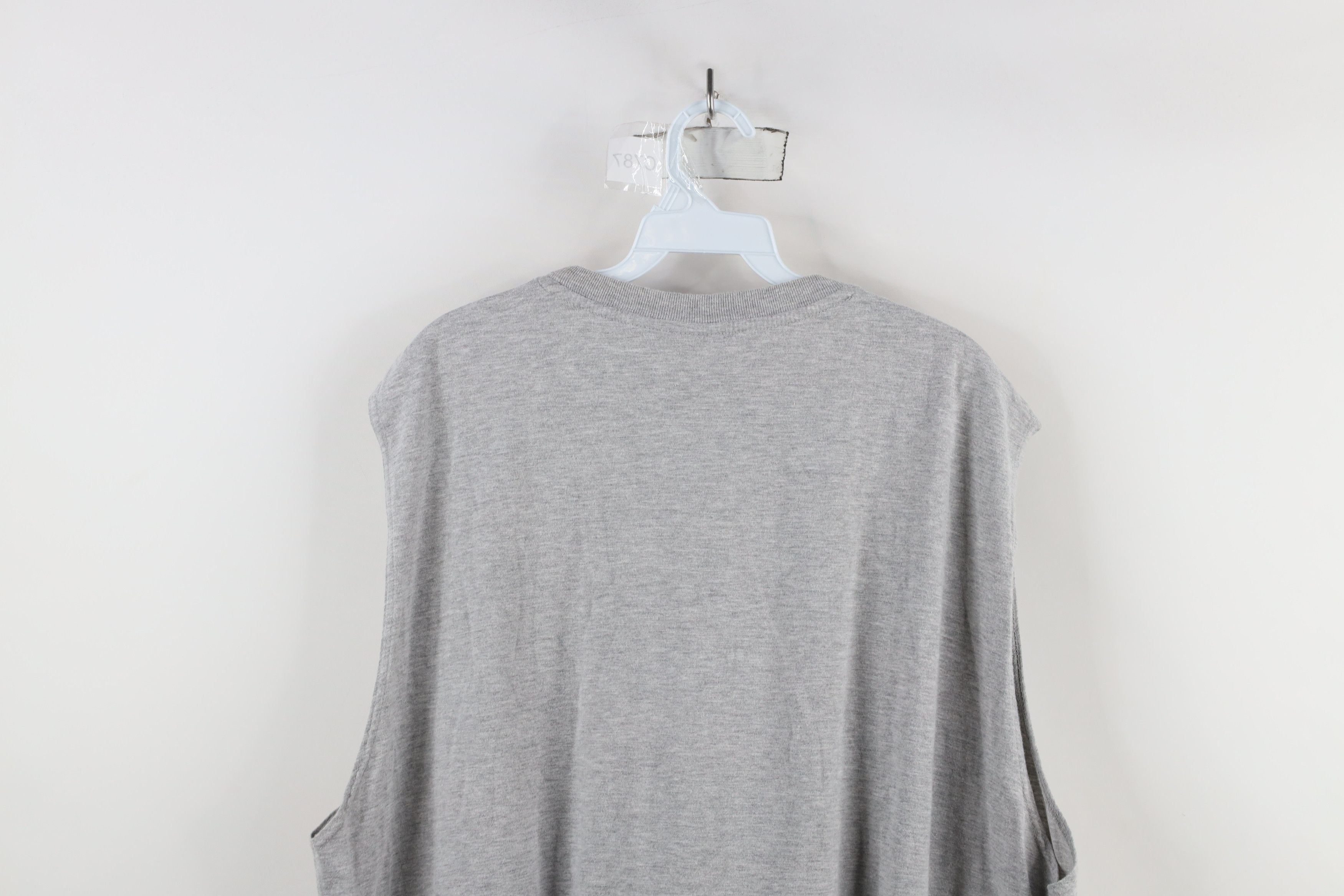 Vintage Vintage 90s Streetwear Sleeveless Muscle T-Shirt Gray Size US XXL / EU 58 / 5 - 9 Thumbnail