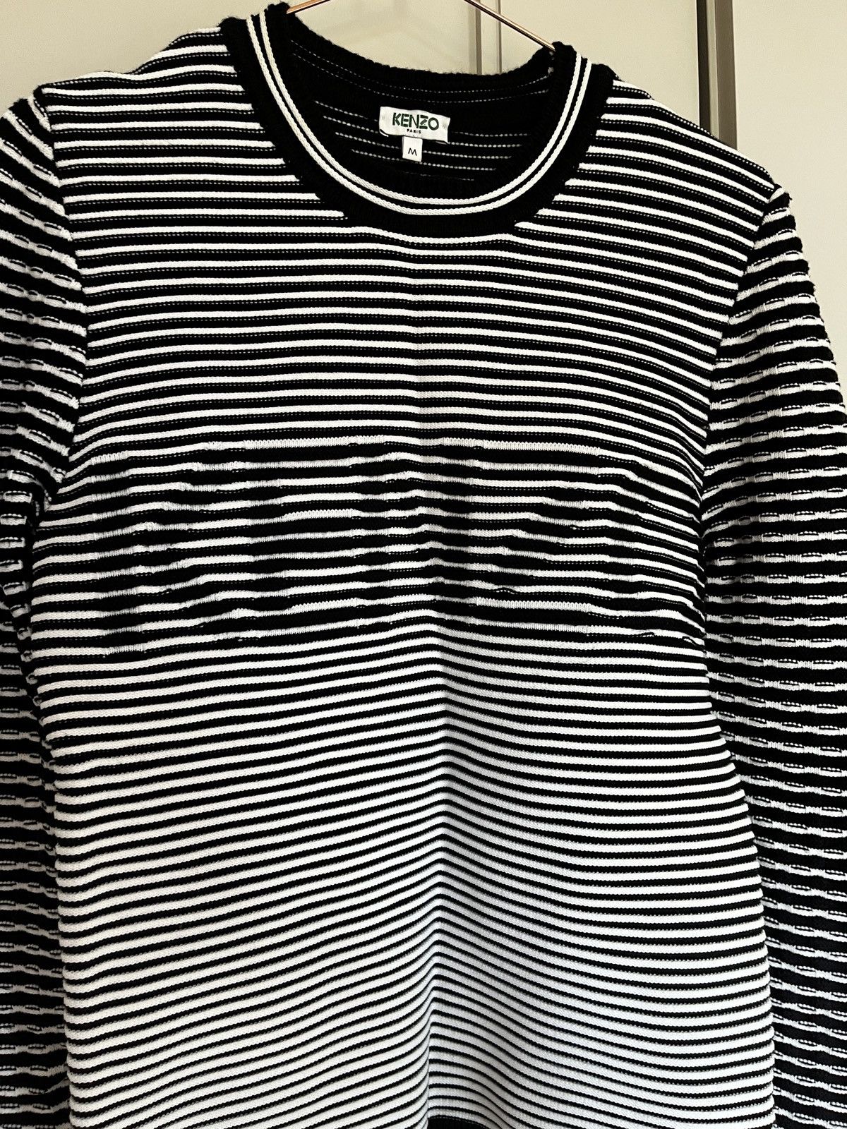 Kenzo Kenzo Optical Illusion Ribbed Sweater (unisex) Size US M / EU 48-50 / 2 - 14 Thumbnail