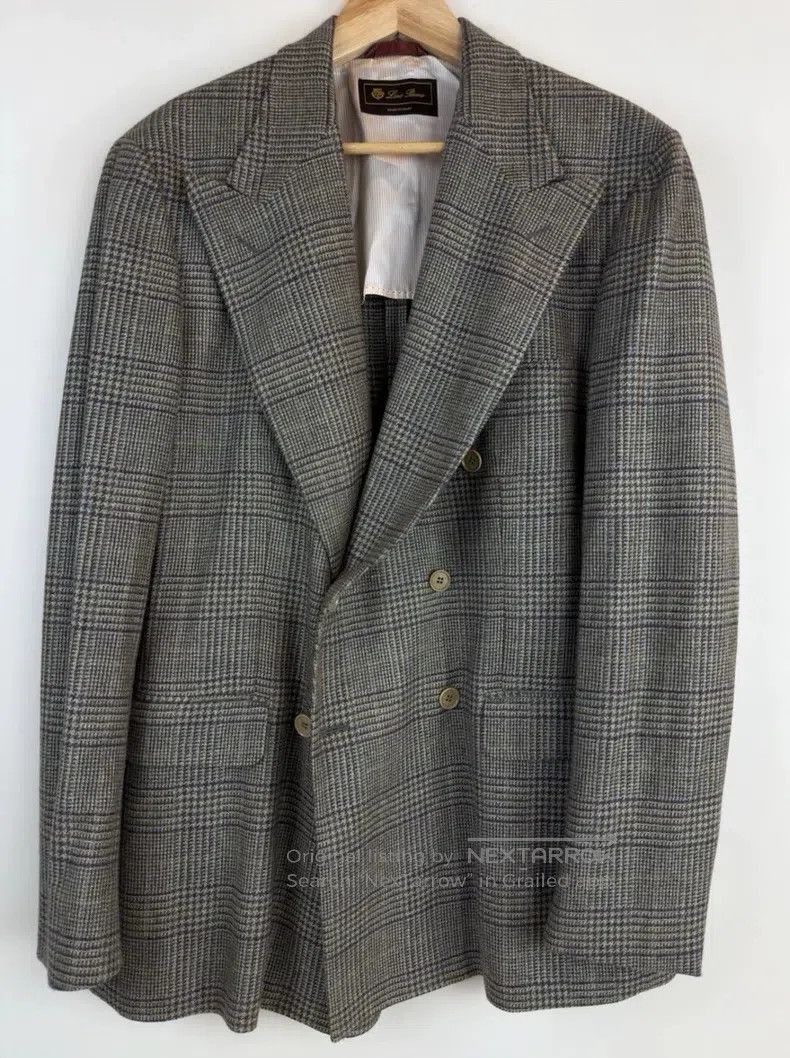Loro Piana LORO PIANA Double-Breasted Blazer Jacket in Cashmere and W Size 54L - 1 Thumbnail