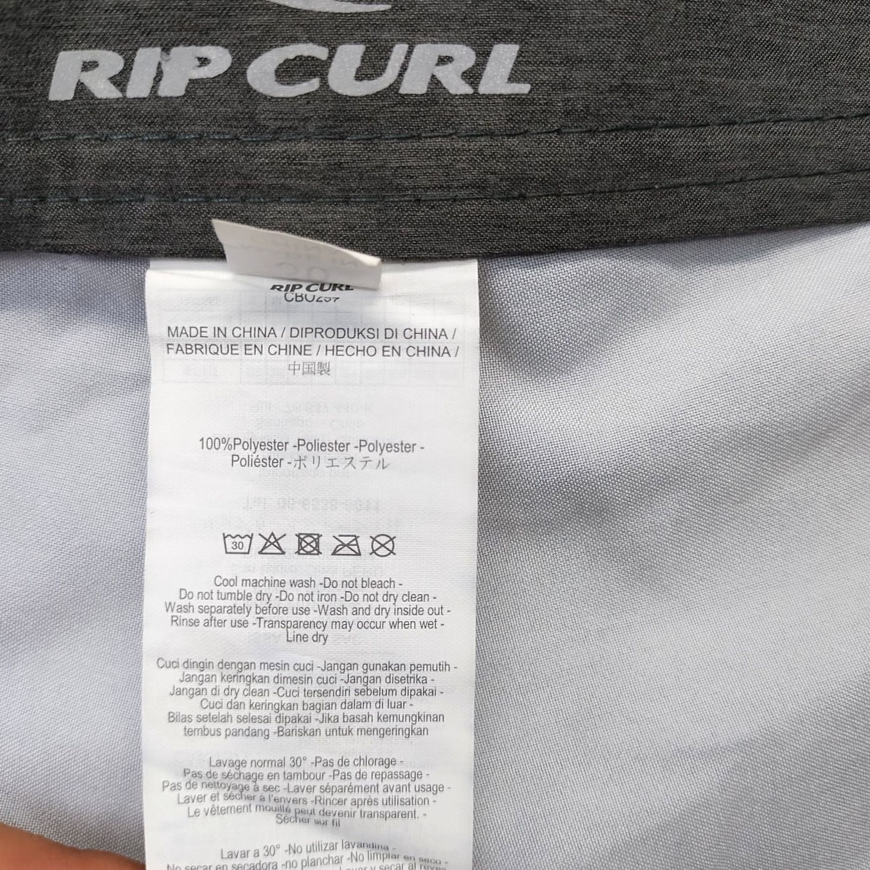 Rip Curl RIP CURL Board Shorts Mens 36 Multi Striped Swimwear Drawstring Pockets Short Bottom Mens Size 36 Multicolor 100% Polyester Size US 36 / EU 52 - 7 Thumbnail