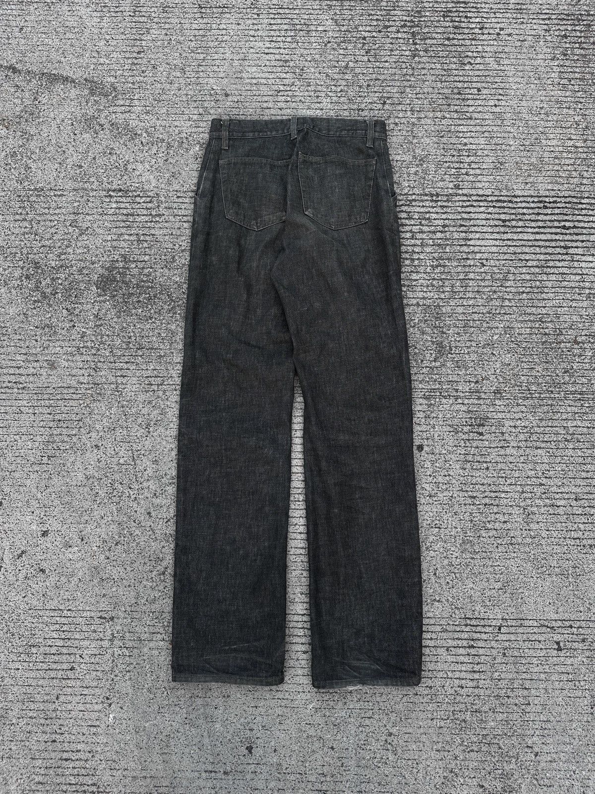 Helmut Lang Vintage Helmut Lang 1998 Dark Grey Boot Cut Denim Size US 29 - 2 Thumbnail