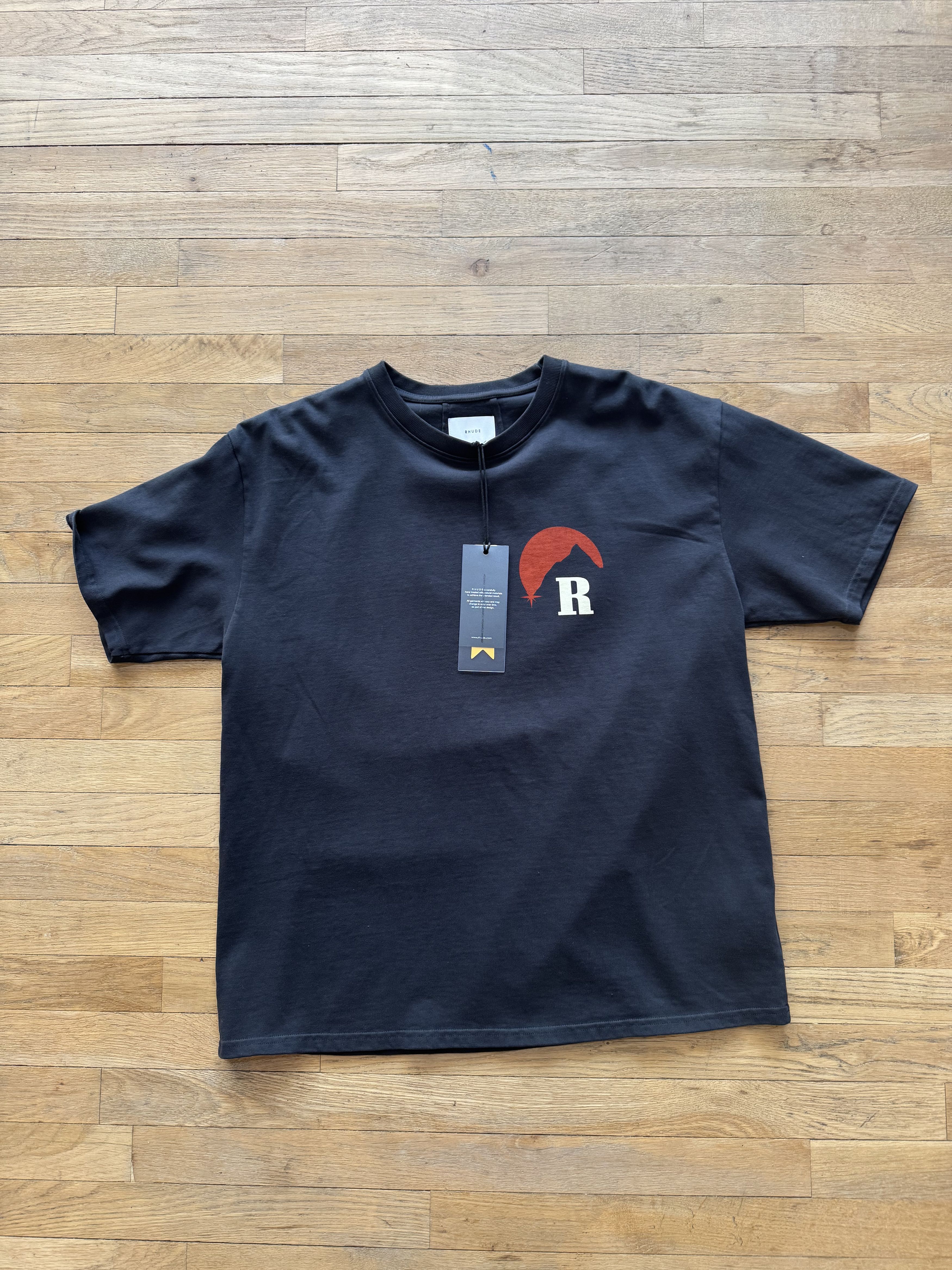Rhude Rhude Moonlight Tee Black REd Size US M / EU 48-50 / 2 - 2 Thumbnail