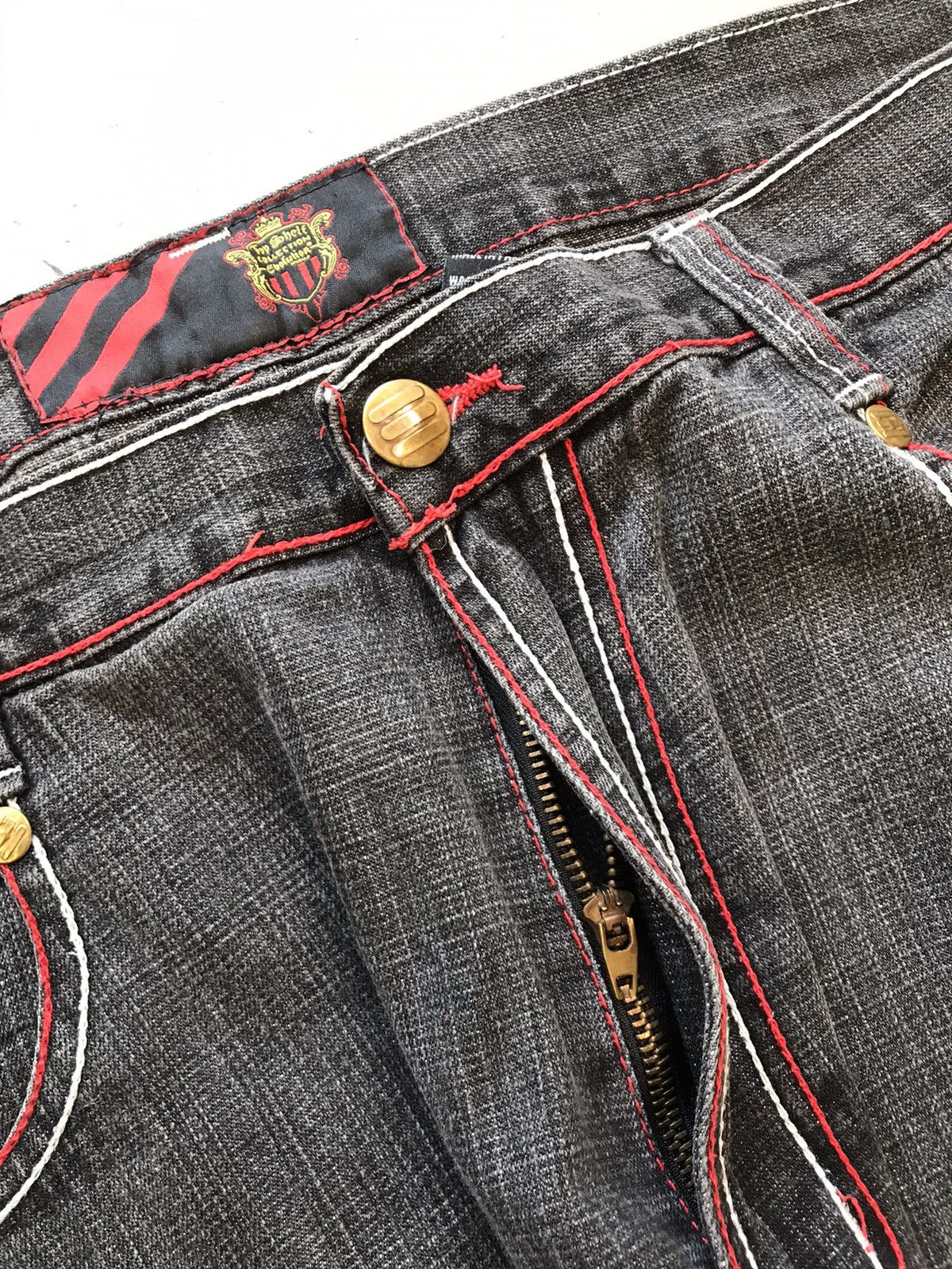 Vintage Vintage top shield collection embroidered straight fit denim Size US 38 / EU 54 - 6 Thumbnail