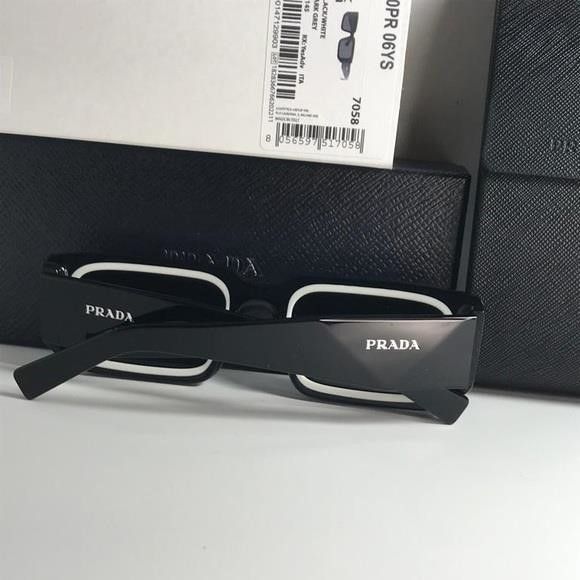 Prada New - Prada Eyewear PR 06YS rectangle frame sunglasses Size ONE SIZE - 4 Thumbnail
