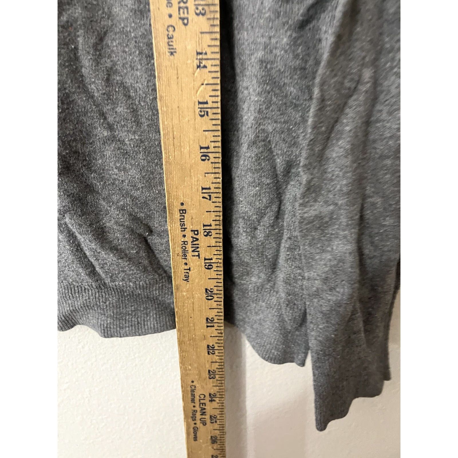 Loft LOFT Sweater Women's Medium Gray Solid Cable-Knit Long Sleeve Crew Neck Classic Pullover Size M / US 6-8 / IT 42-44 - 4 Thumbnail