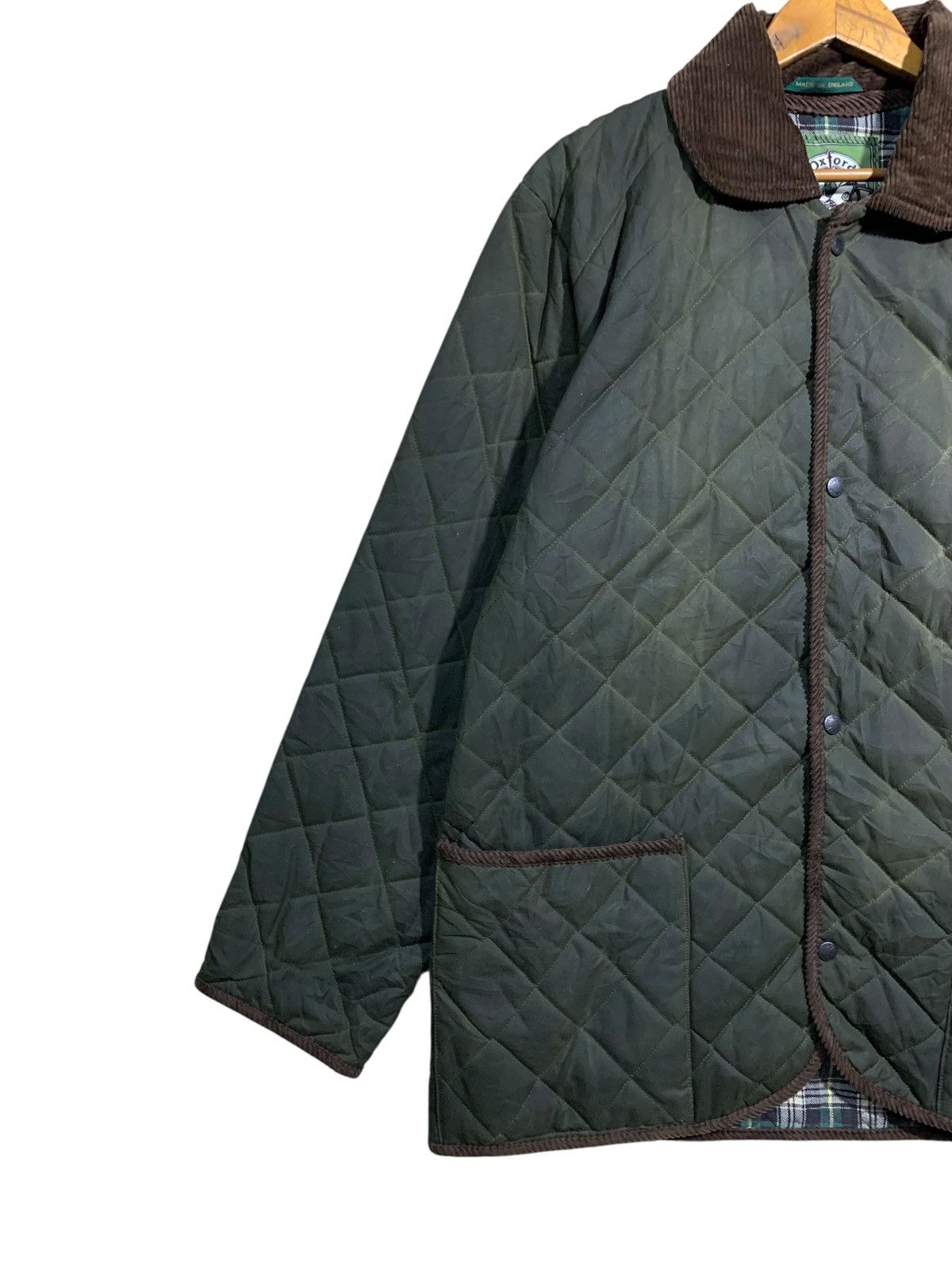 Barbour 🔥OXFORD BLUE WAXED QUILTED JACKETS ENGLAND Size US M / EU 48-50 / 2 - 6 Thumbnail