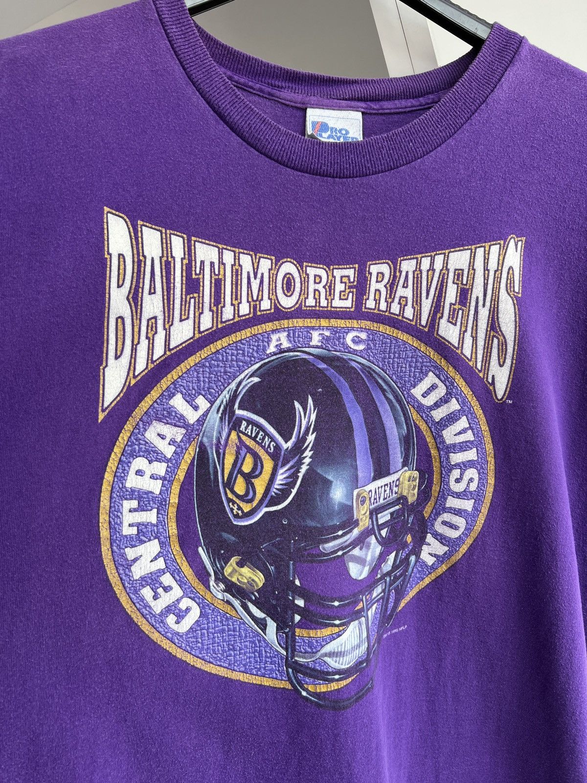 NFL × Vintage Vintage 1995 Baltimore Ravens T-Shirt Purple 90s NFL Team Size US XXL / EU 58 / 5 - 11 Thumbnail
