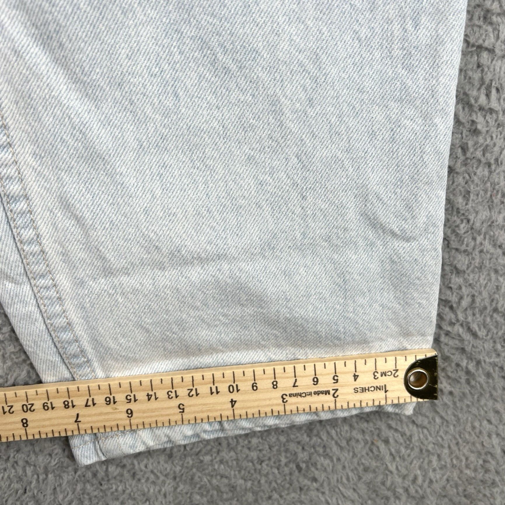 Levi's Vtg Levis 550 Jean 38x34 Relaxed Tapered Leg Orange Tab Light Wash USA Baggy Size US 38 / EU 54 - 2 Thumbnail