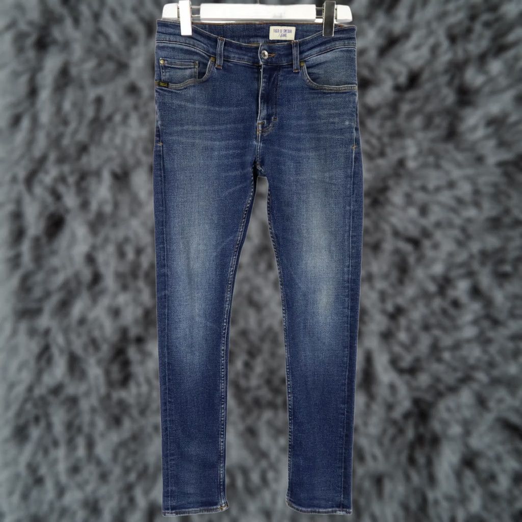 Tiger of Sweden TIGER OF SWEDEN Evolve Jeans Men's Slim W29/L30 Fade Effect Stretch Zip Fly Blue Size US 29 - 1 Thumbnail