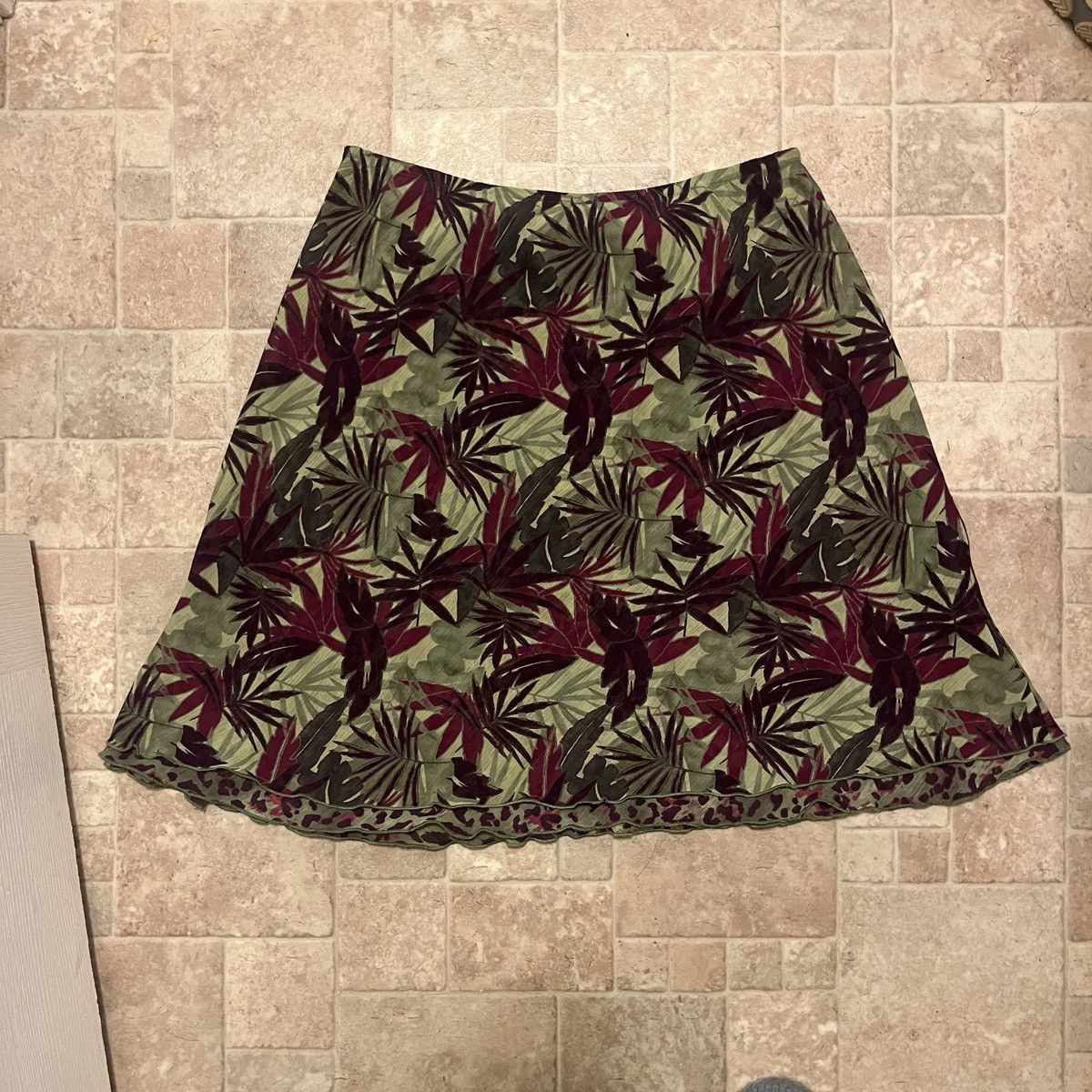 Vintage Women’s Cute Floral Spring Summer Skirt Size 24" / US 00 / IT 34 - 2 Thumbnail