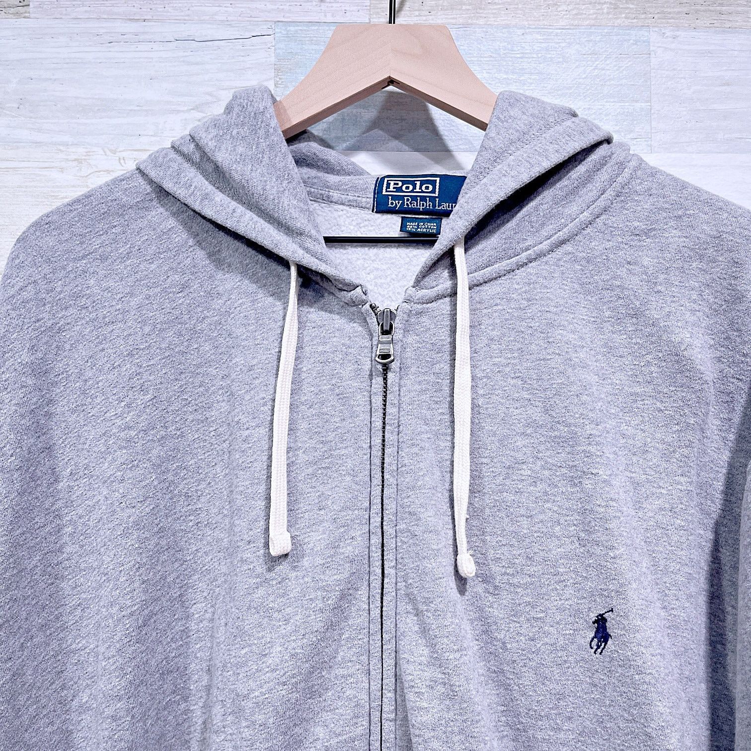 Polo Ralph Lauren POLO Ralph Lauren Full Zip Hoodie Heather Gray Mens 2XLT Size US XXL / EU 58 / 5 - 2 Thumbnail