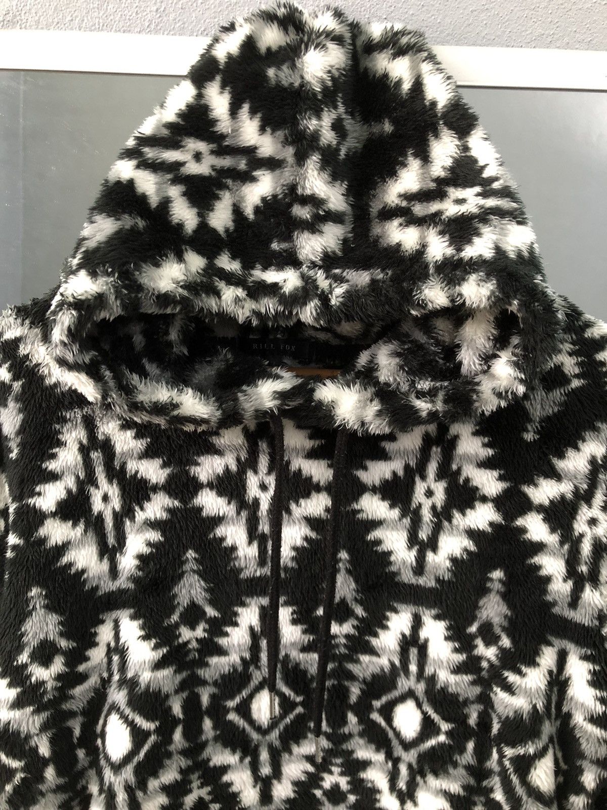 Japanese Brand Rill Fox Japan Fuzzy Tribal Fleece Hoodie Size US M / EU 48-50 / 2 - 4 Thumbnail