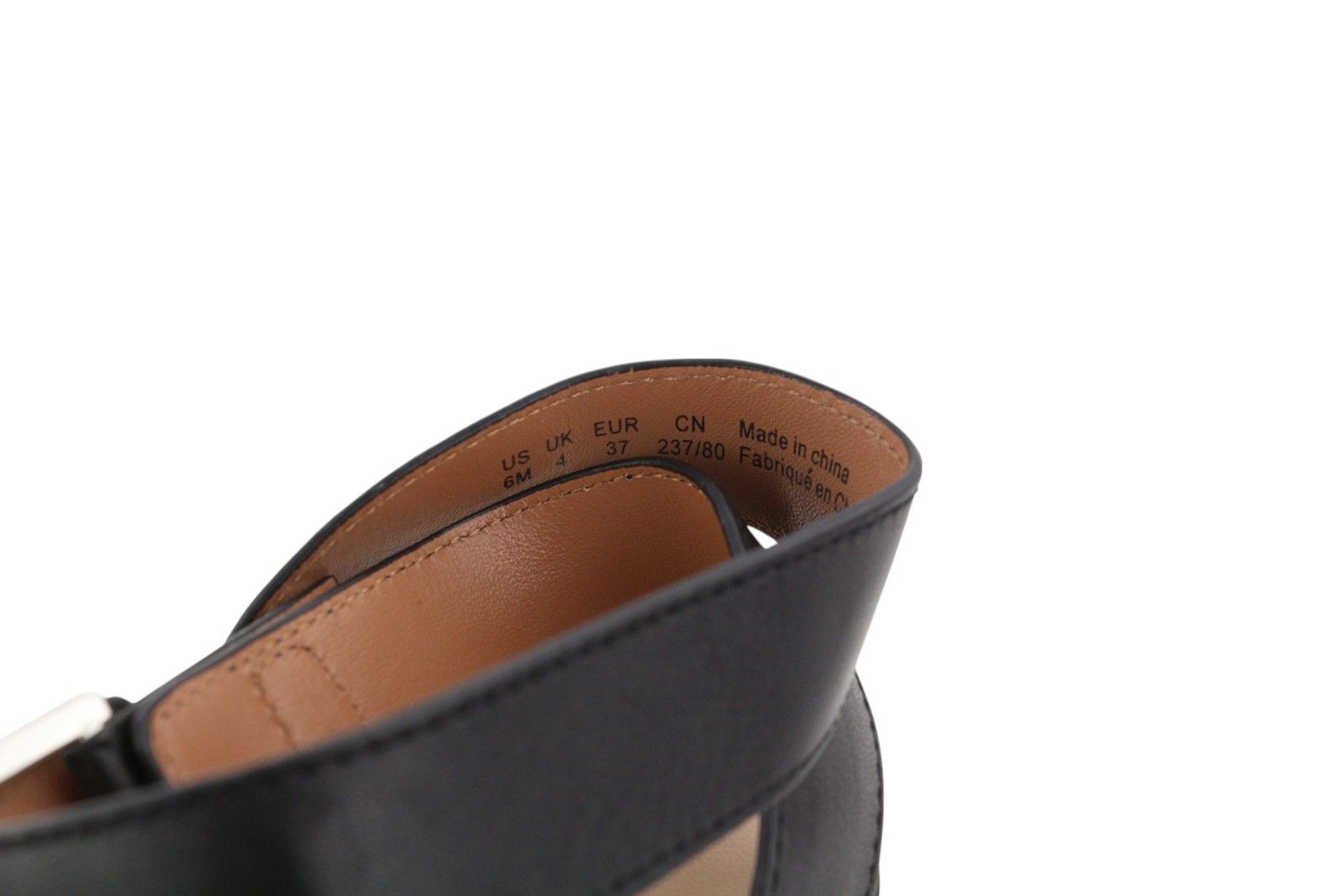 Emporio Armani X3U063 EU37 Black Leather Studded 84787 Size US 6 / IT 36 - 9 Thumbnail