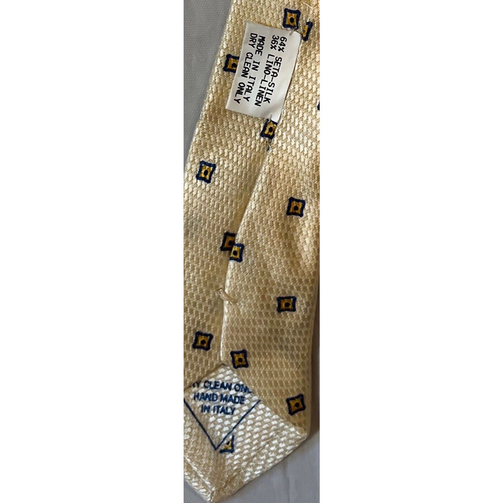 Brioni Brioni Tie ~ Necktie ~ Light Yellow ~ Silk & Linen Size ONE SIZE - 5 Thumbnail