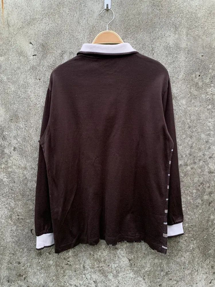 Christian Dior Monsieur Christian Dion brown plaid longsleeve polo rugby shirt Size M / US 6-8 / IT 42-44 - 7 Thumbnail