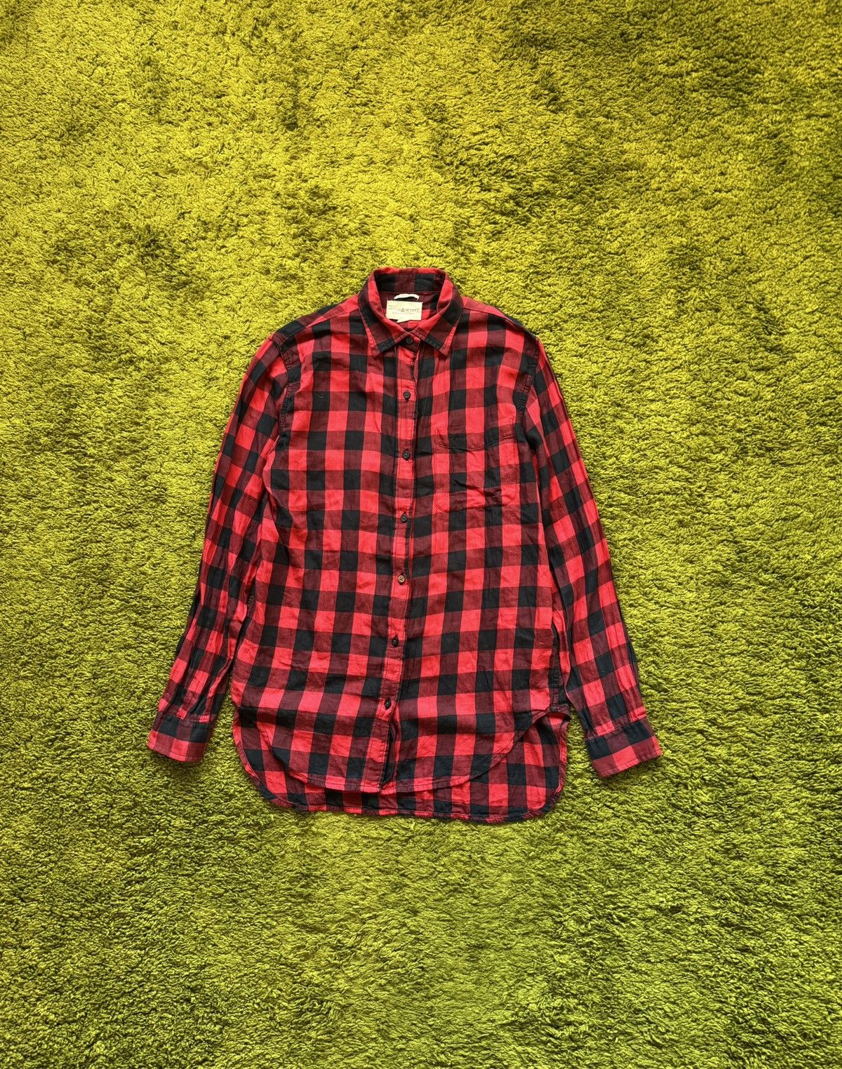 Denim & Supply Ralph Lauren × Polo Ralph Lauren × Vintage Ralph Lauren Denim & Supply tartan red checkered shirt Size S / US 4 / IT 40 - 1 Thumbnail