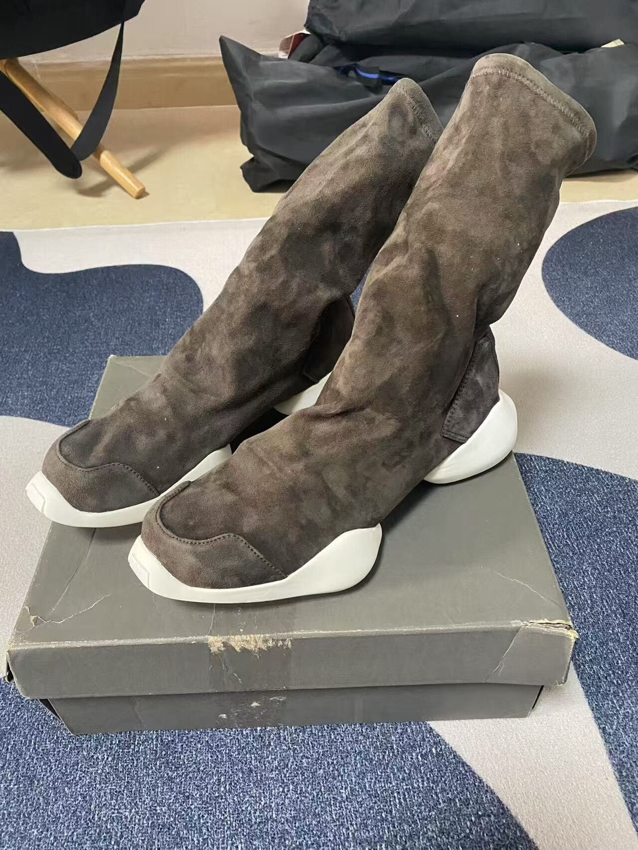 Rick Owens rick owens suede ankle boots size 39.5 Size US 9 / IT 39 - 1 Thumbnail